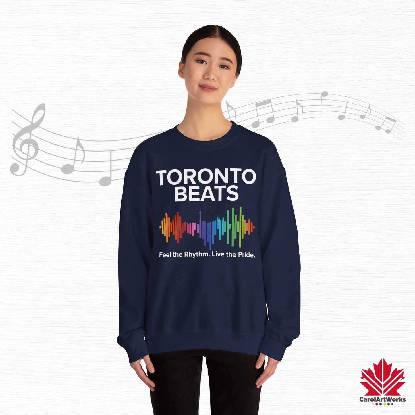 Sweat-shirt Toronto Beats Pride – Journées de détente. Âme chaleureuse.
