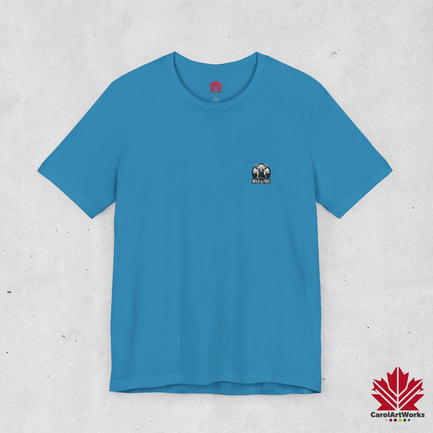 “Wild & Free” Unisex Short Sleeve Tee – Nature Inspired Graphic T-Shirt