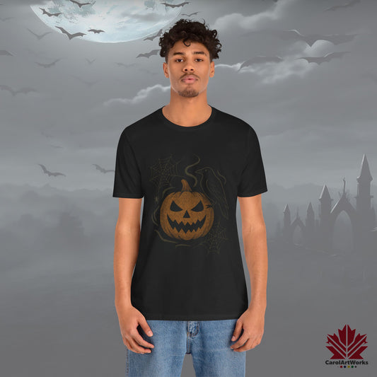 Ghostly Pumpkin – Cute & Spooky Halloween Tee | Ghost and Pumpkin Design