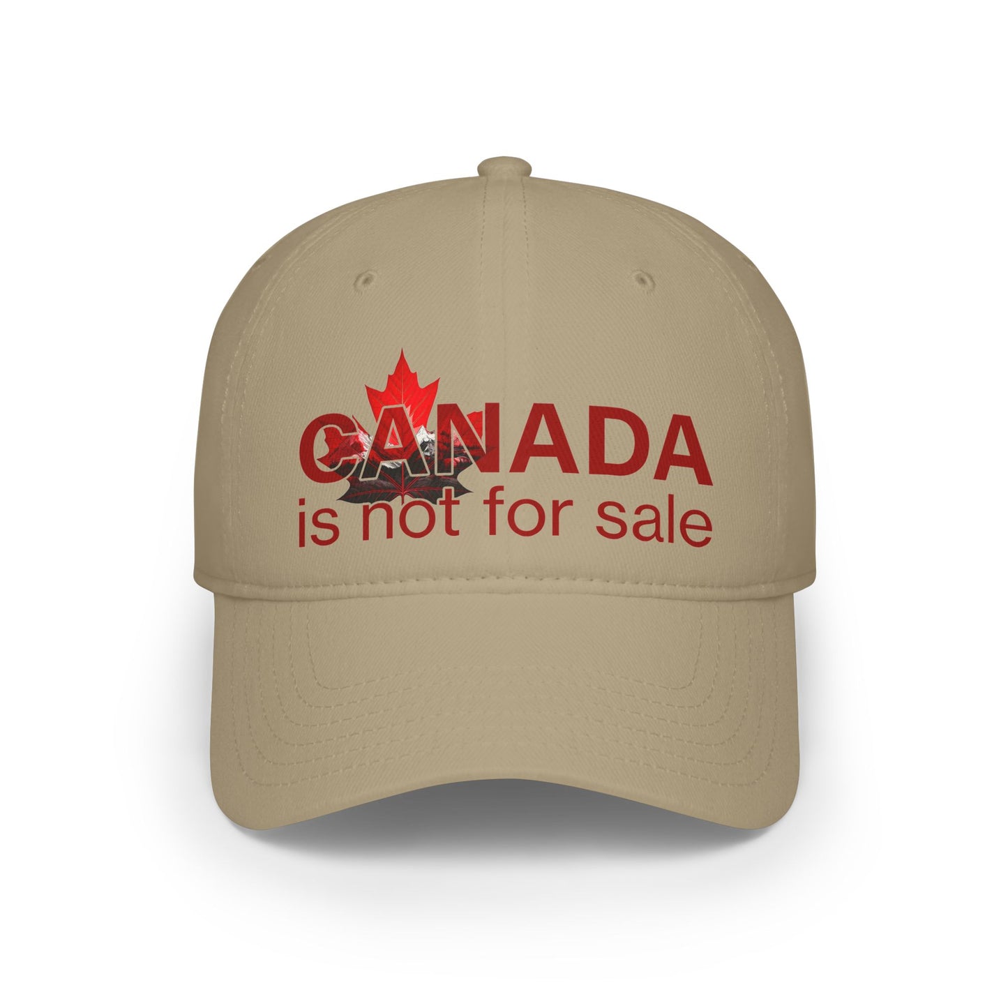 Casquette de baseball « Le Canada n'est pas à vendre » – Feuille d'érable rouge et montagnes, chapeau canadien