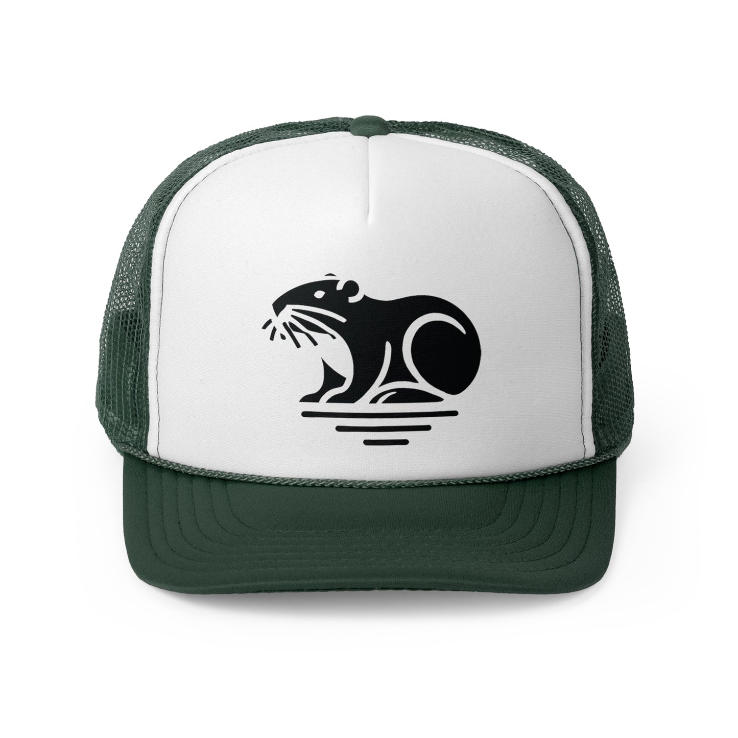 scandinavian minimalistic BEAVER Design Trucker Cap – Perfect for Outdoor Enthusiasts and Nature Lovers