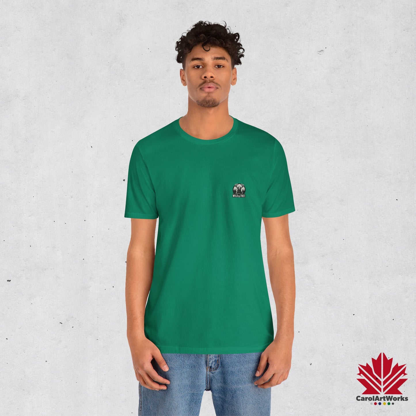 “Wild & Free” Unisex Short Sleeve Tee – Nature Inspired Graphic T-Shirt