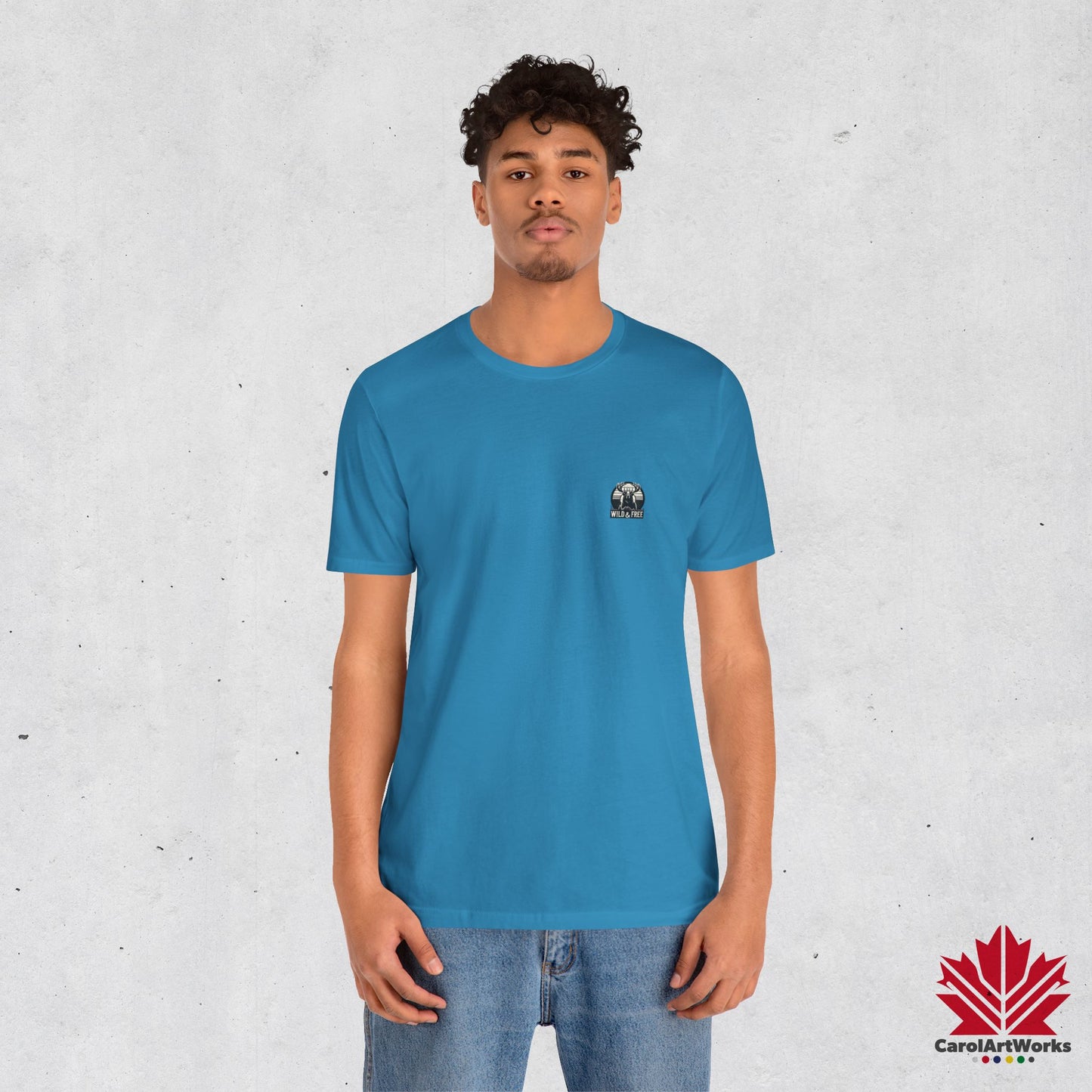 “Wild & Free” Unisex Short Sleeve Tee – Nature Inspired Graphic T-Shirt