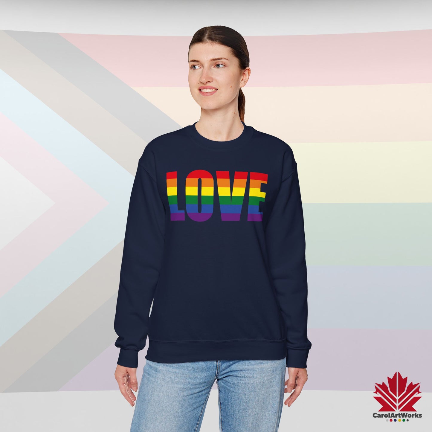 LOVE - Pride Toronto Crewneck Sweatshirt – Unisex Fit – Cozy & Bold