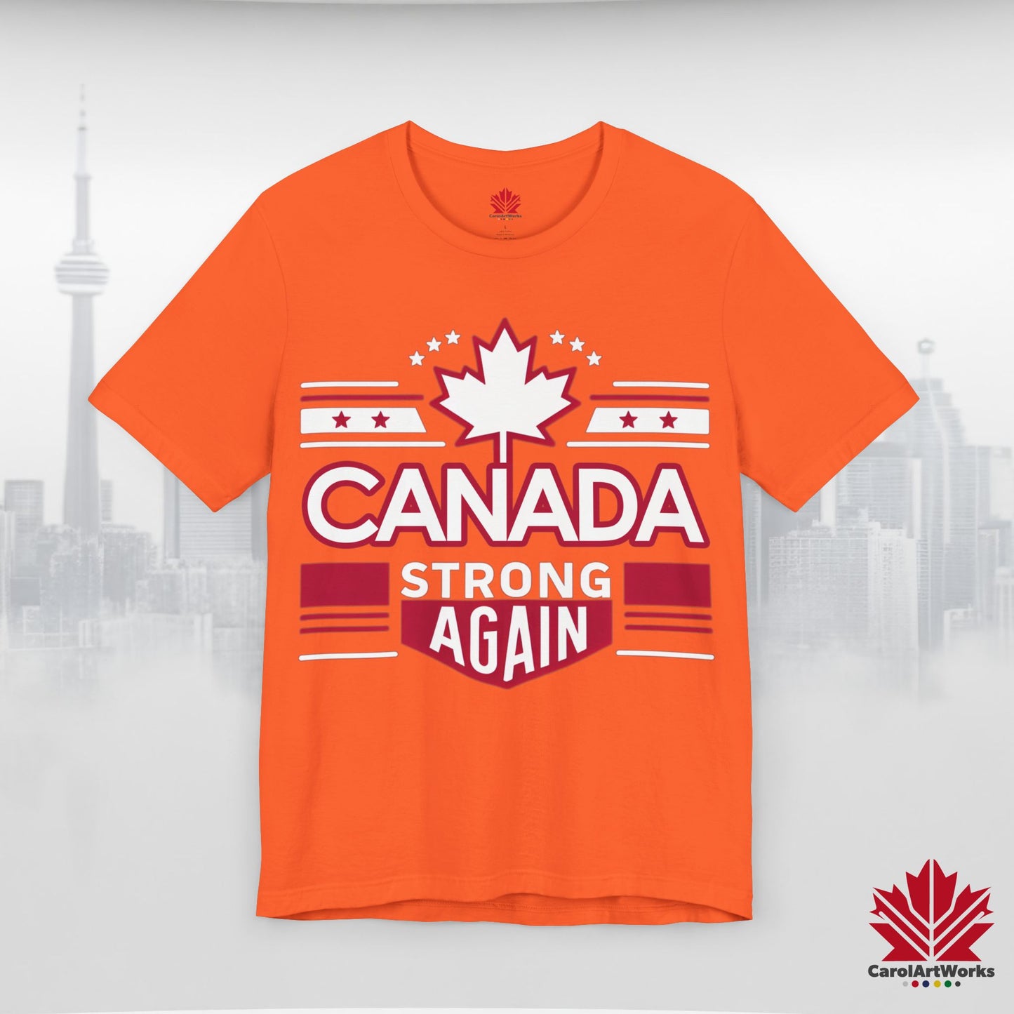 “Canada Strong Again” Unisex Short Sleeve Tee – Comfortable Casual Wear