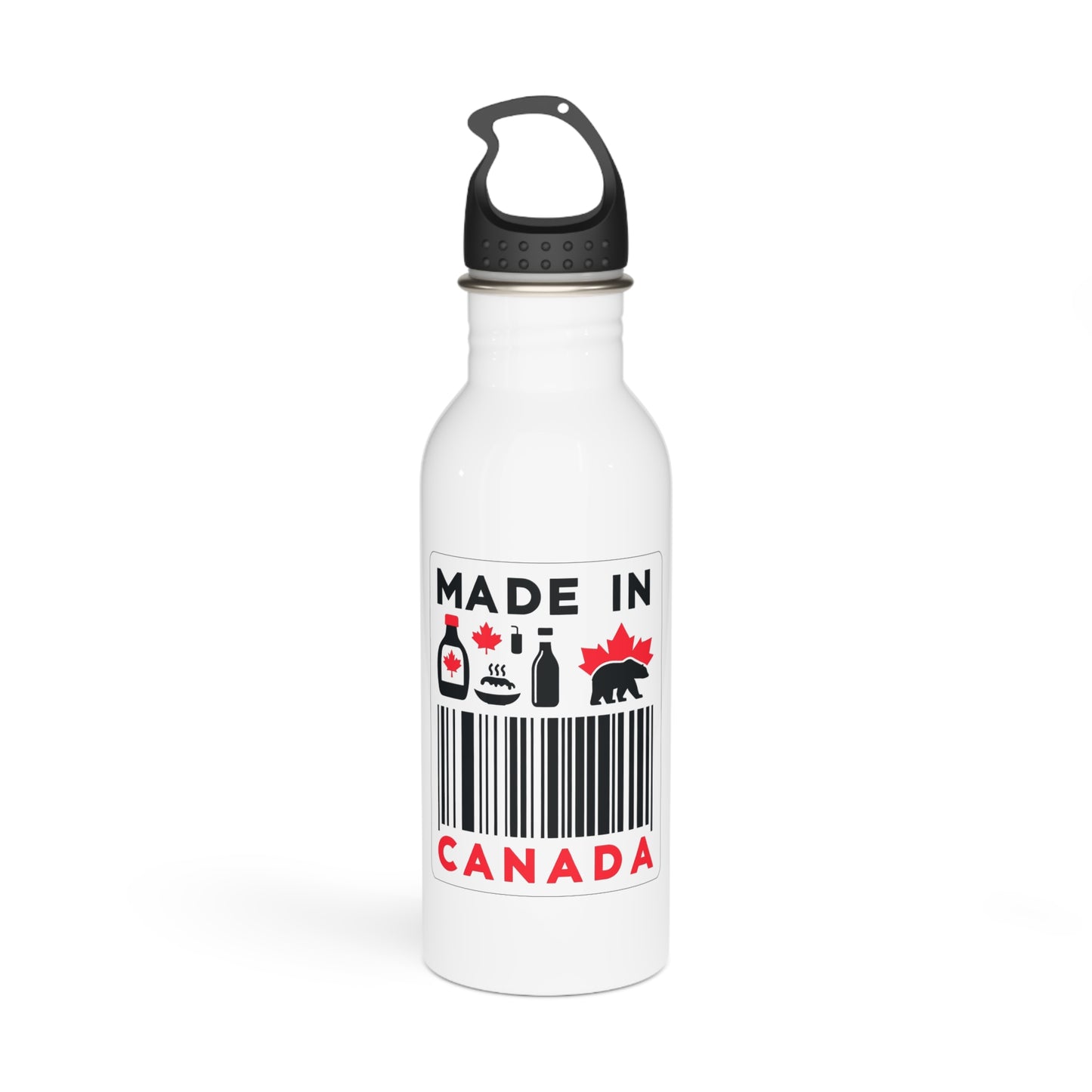 Bouteille d'eau en acier inoxydable « Fabriquée au Canada » – Design fabriqué au Canada