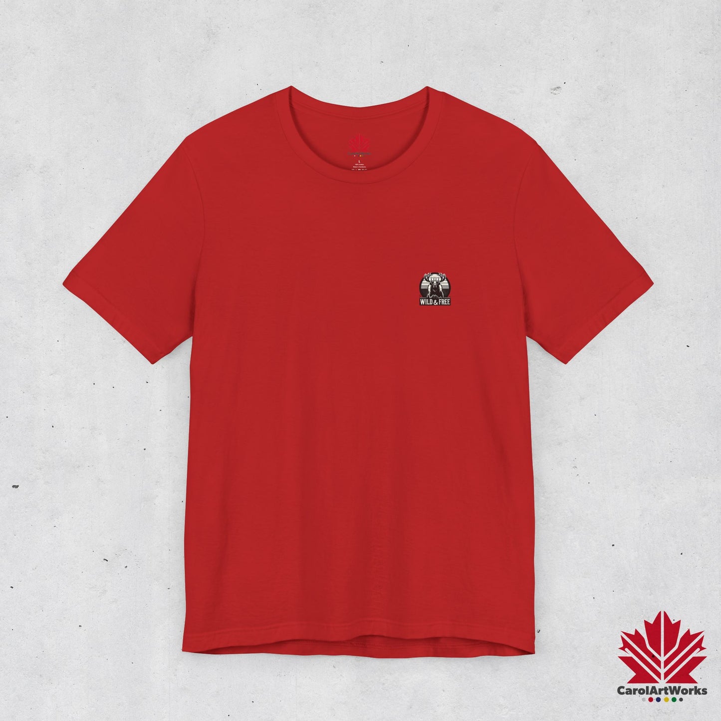 “Wild & Free” Unisex Short Sleeve Tee – Nature Inspired Graphic T-Shirt