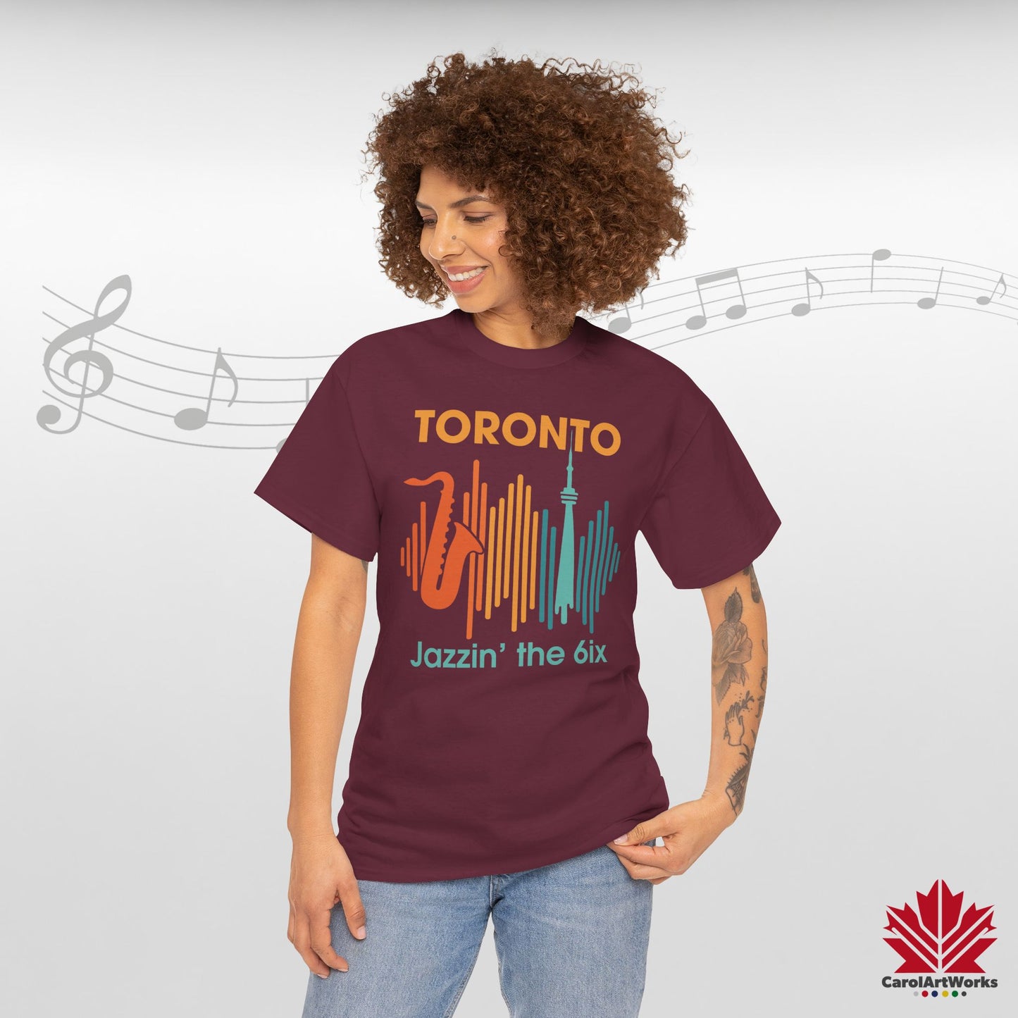Toronto Jazzin’ the 6ix – Urban Cotton Tee with Rhythm & Flow