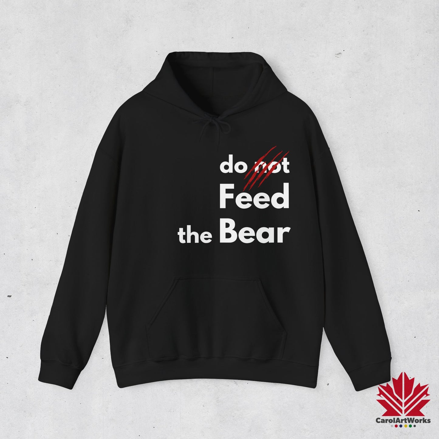 Funny “Do Not Feed the Bear” Unisex Hoodie – Perfect for Outdoor Lovers