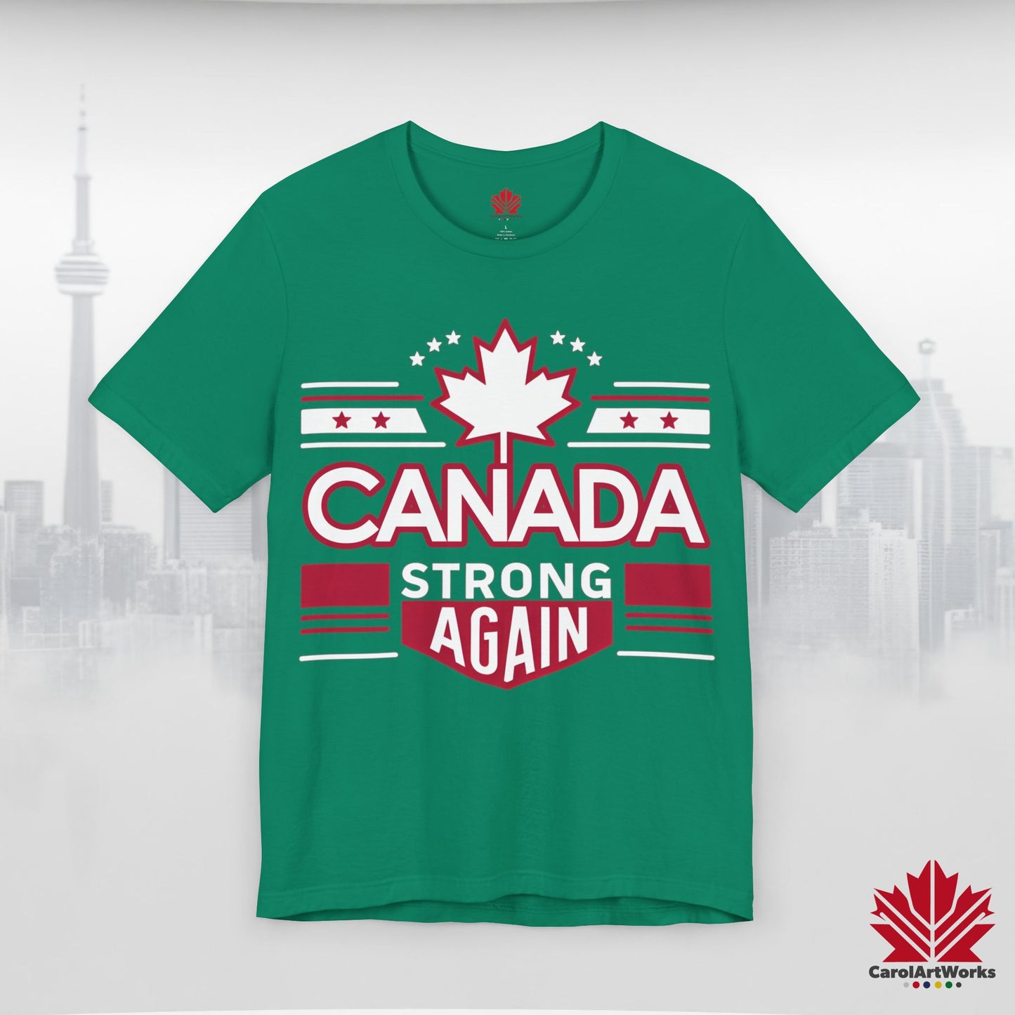 “Canada Strong Again” Unisex Short Sleeve Tee – Comfortable Casual Wear