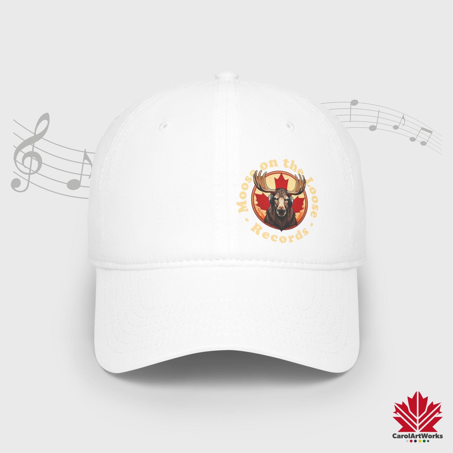 "Moose on the Loose Records" Baseball Cap - Perfect Gift for Music Lovers
