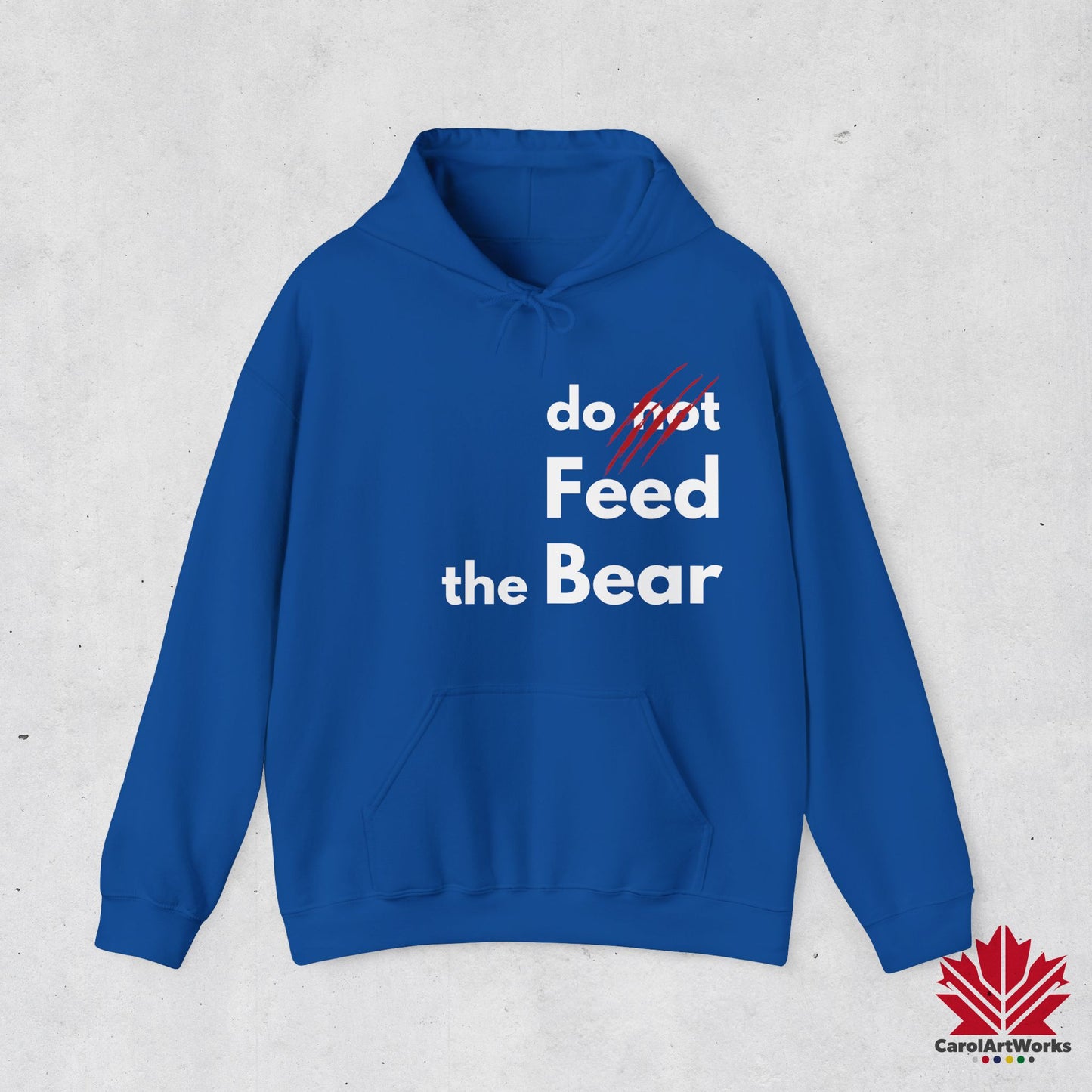 Funny “Do Not Feed the Bear” Unisex Hoodie – Perfect for Outdoor Lovers