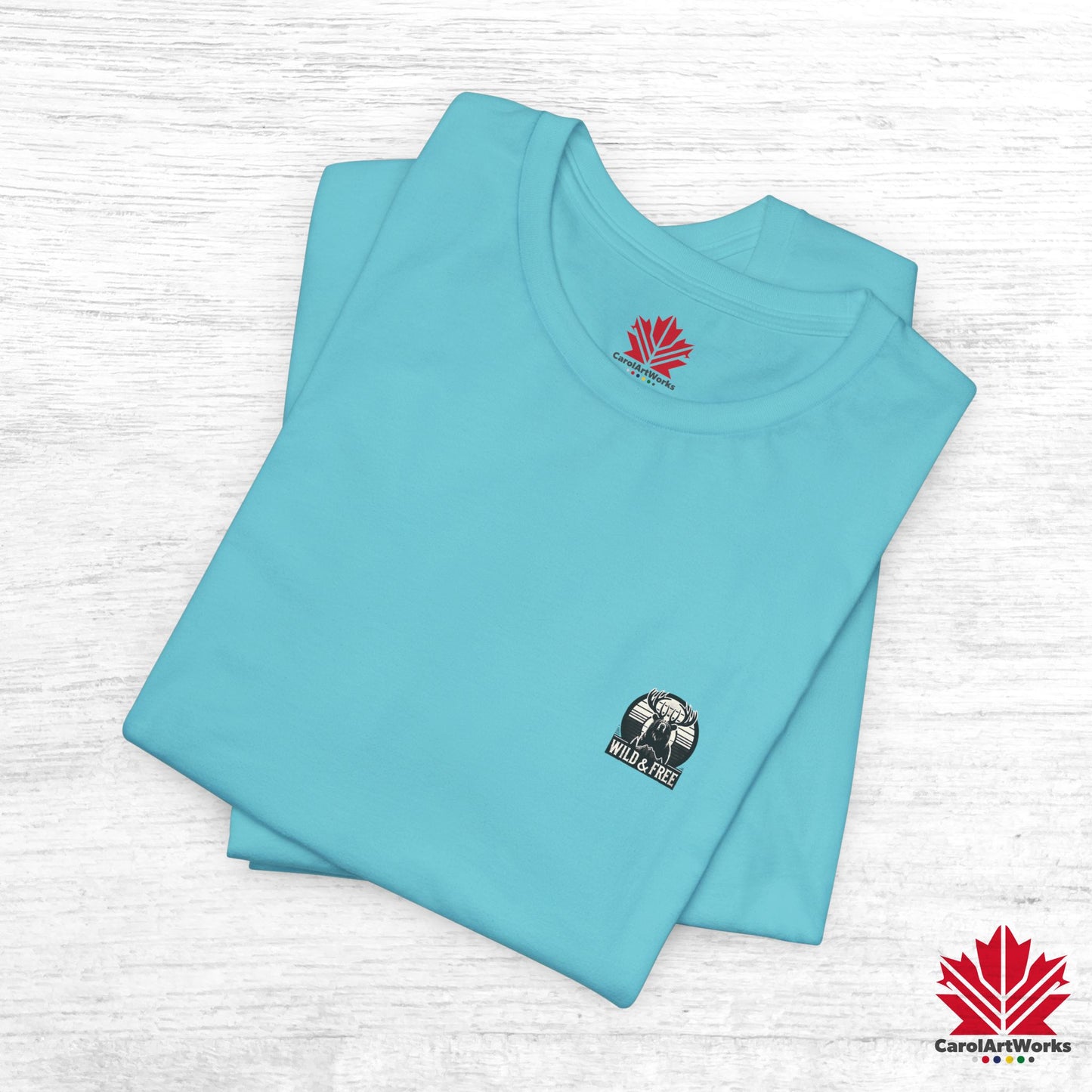 “Wild & Free” Unisex Short Sleeve Tee – Nature Inspired Graphic T-Shirt