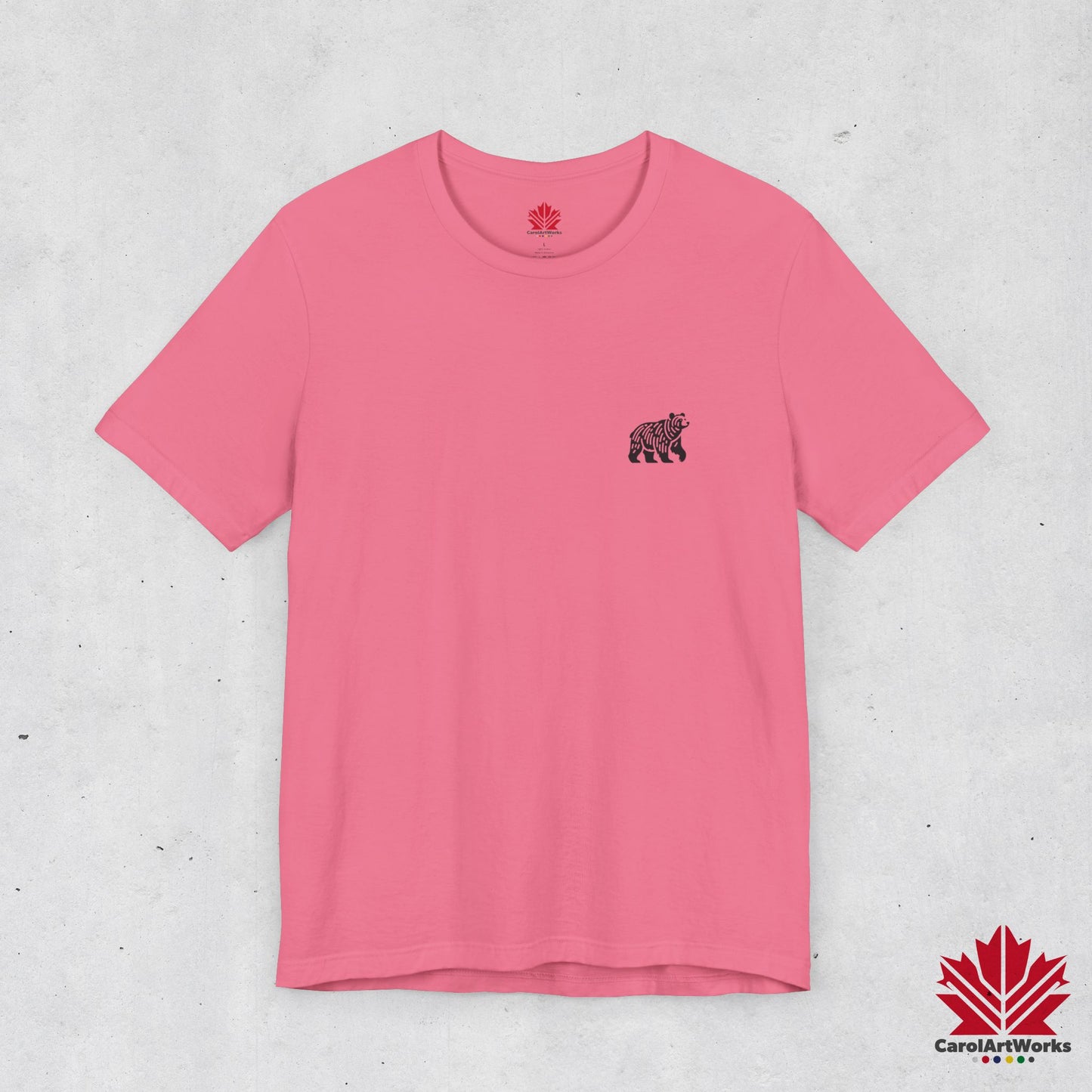 scandinavian minimalistic BEAR Design Unisex Short Sleeve Tee - Soft and Comfortable, Perfect for Everyday Wear and Nature Lovers