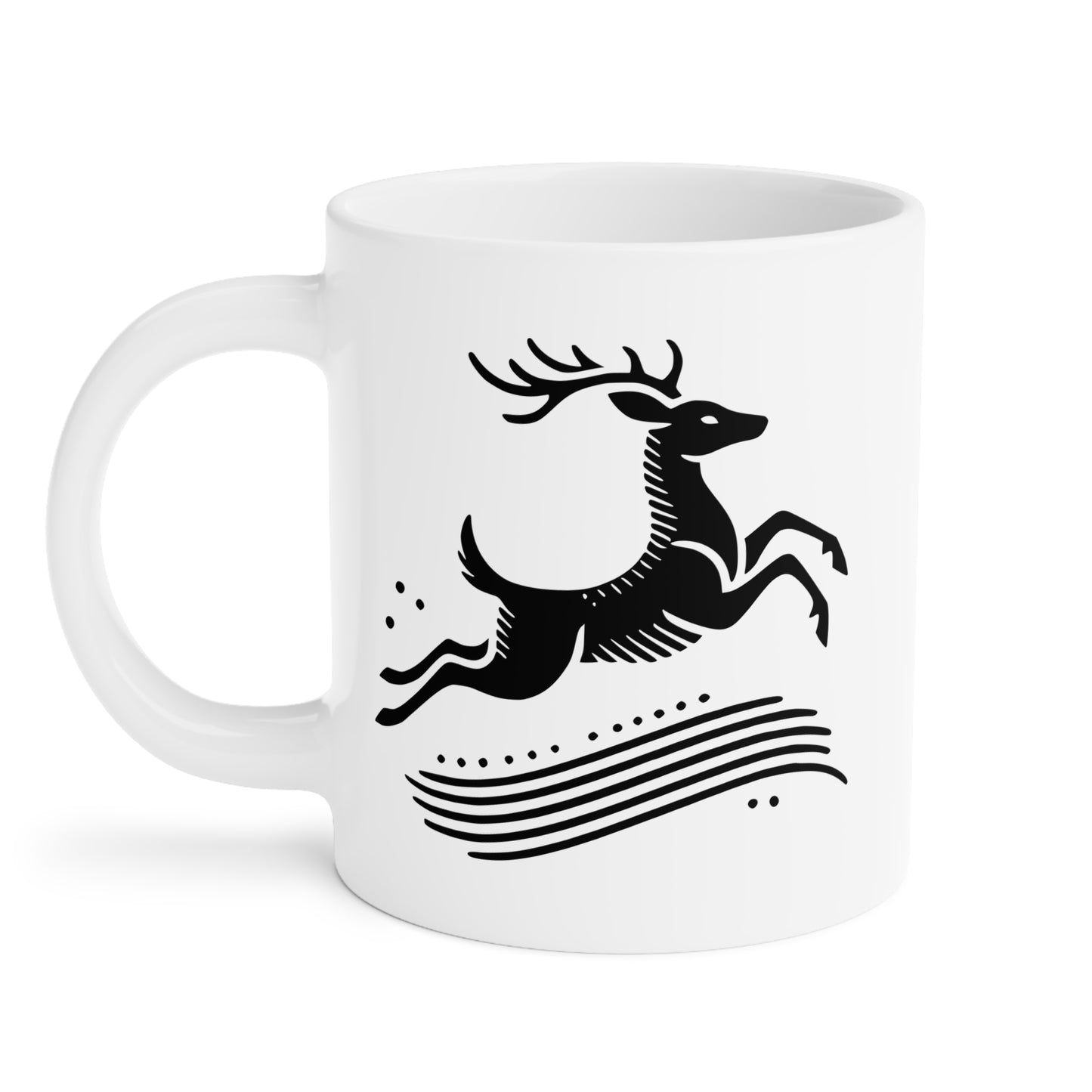 scandinavian minimalistic DEER - Ceramic Mugs (11oz\15oz\20oz)
