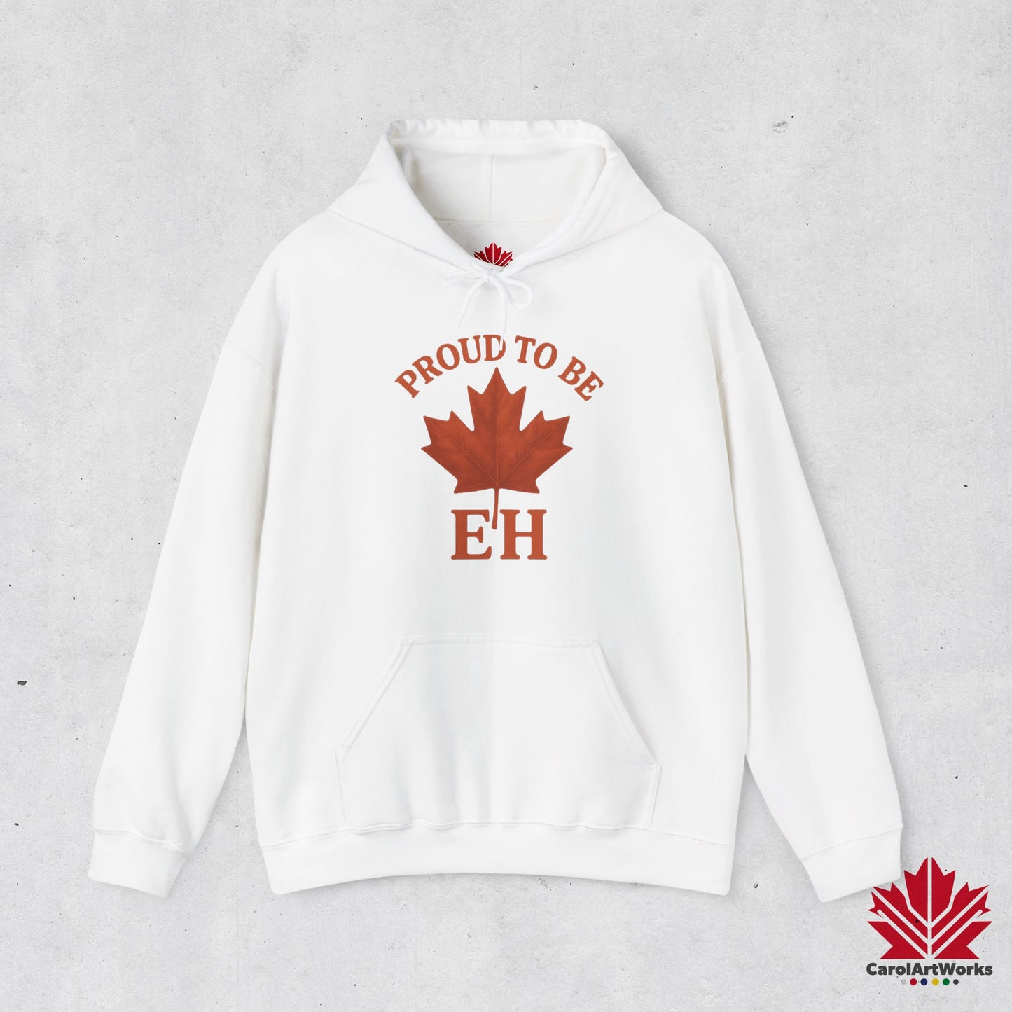 Fier d'être EH – Sweat à capuche confortable avec Maple Attitude