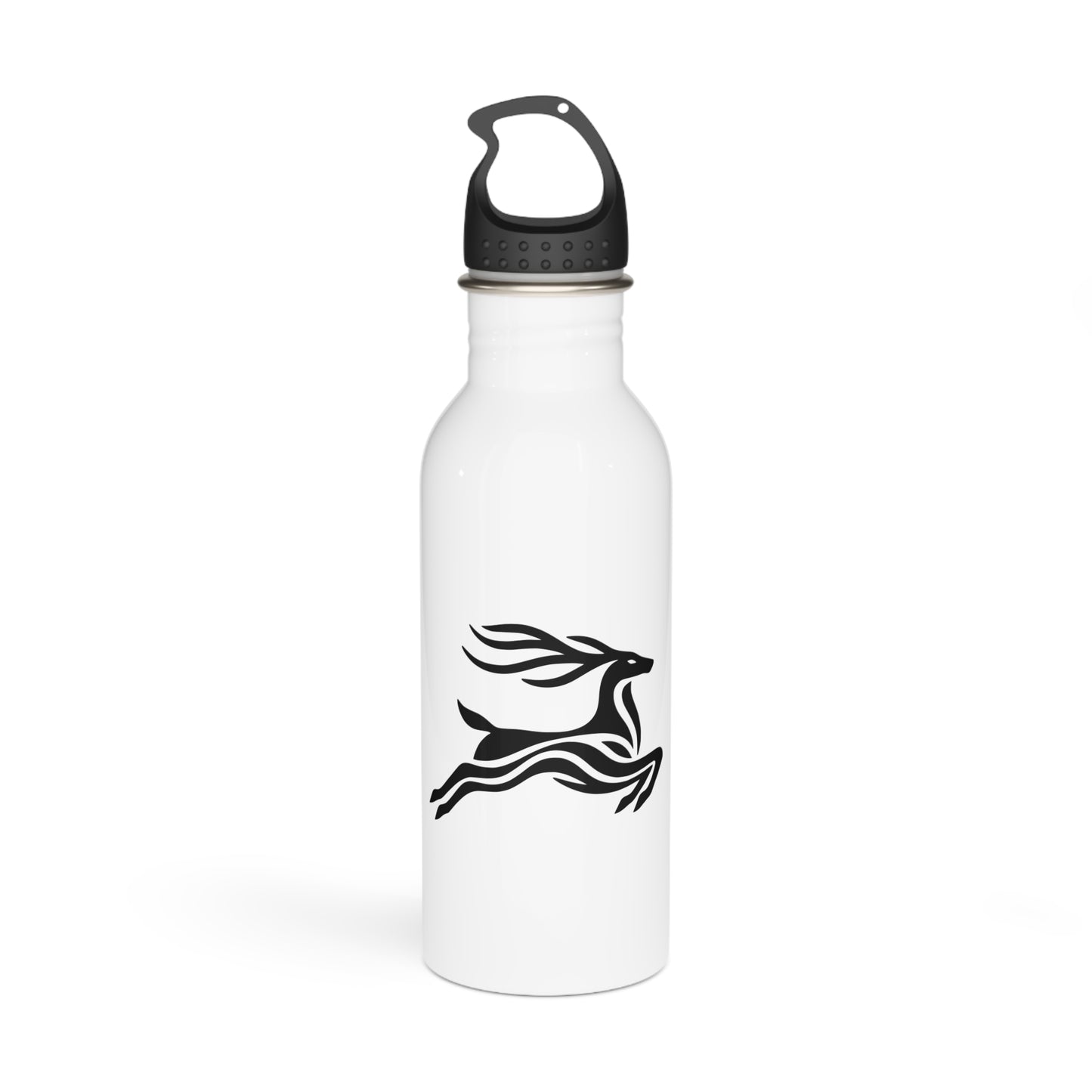 Bouteille d'eau en acier au design minimaliste scandinave DEER – Verres inspirés de l'aventure et de la nature