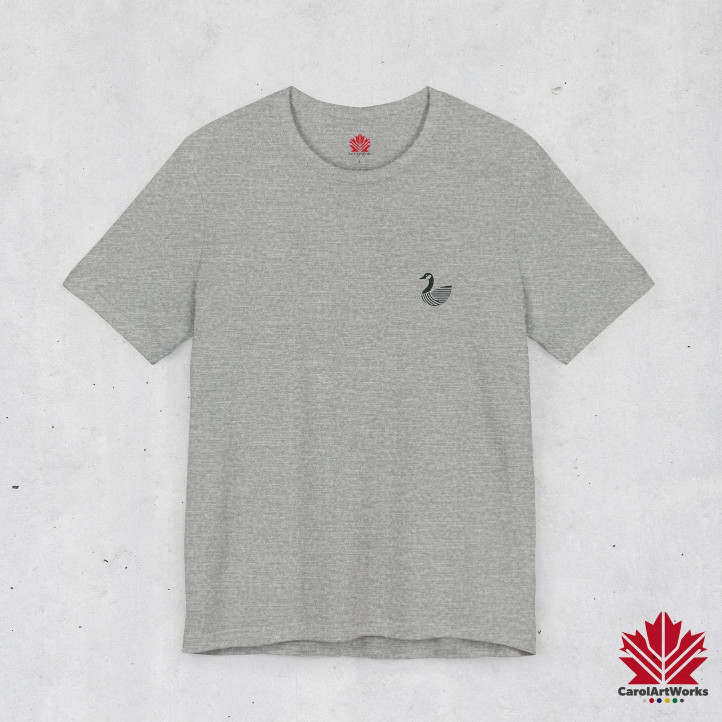 scandinavian minimalistic CANADA GOOSE Design Unisex Short Sleeve Tee - Soft and Comfortable, Perfect for Everyday Wear and Nature Lovers