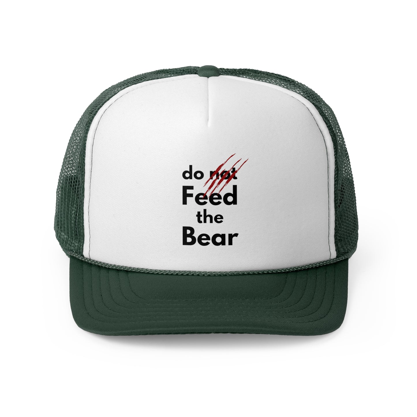 "Do Not Feed the Bear" Trucker Cap - Fun Camping Hat for Adventure Lovers