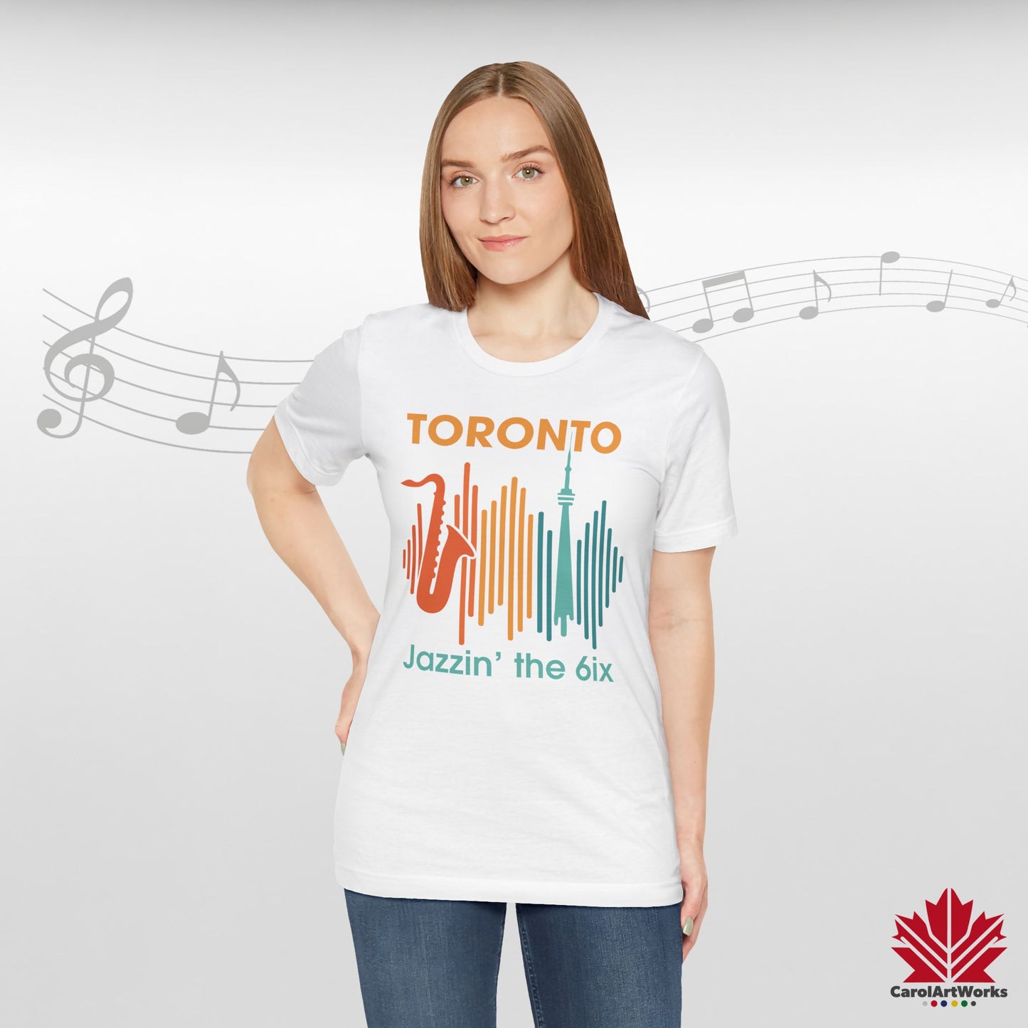 Toronto Jazzin' the 6ix – T-shirt haut de gamme pour un rythme urbain fluide