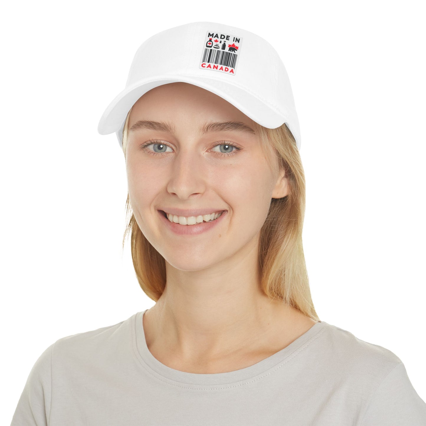 Casquette de baseball à profil bas « Fabriquée au Canada » – Chapeau ajustable