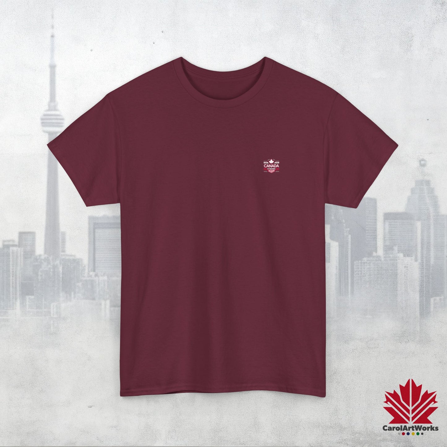 “Canada Strong Again” Unisex Cotton Tee – Comfortable Casual Wear