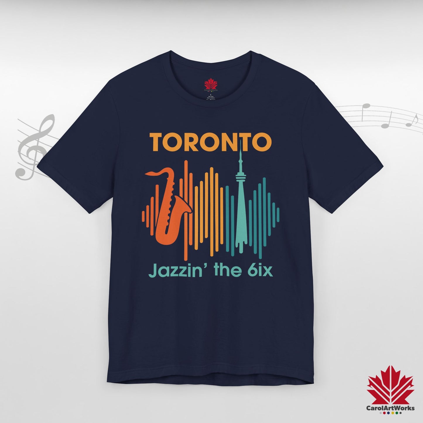 Toronto Jazzin' the 6ix – T-shirt haut de gamme pour un rythme urbain fluide