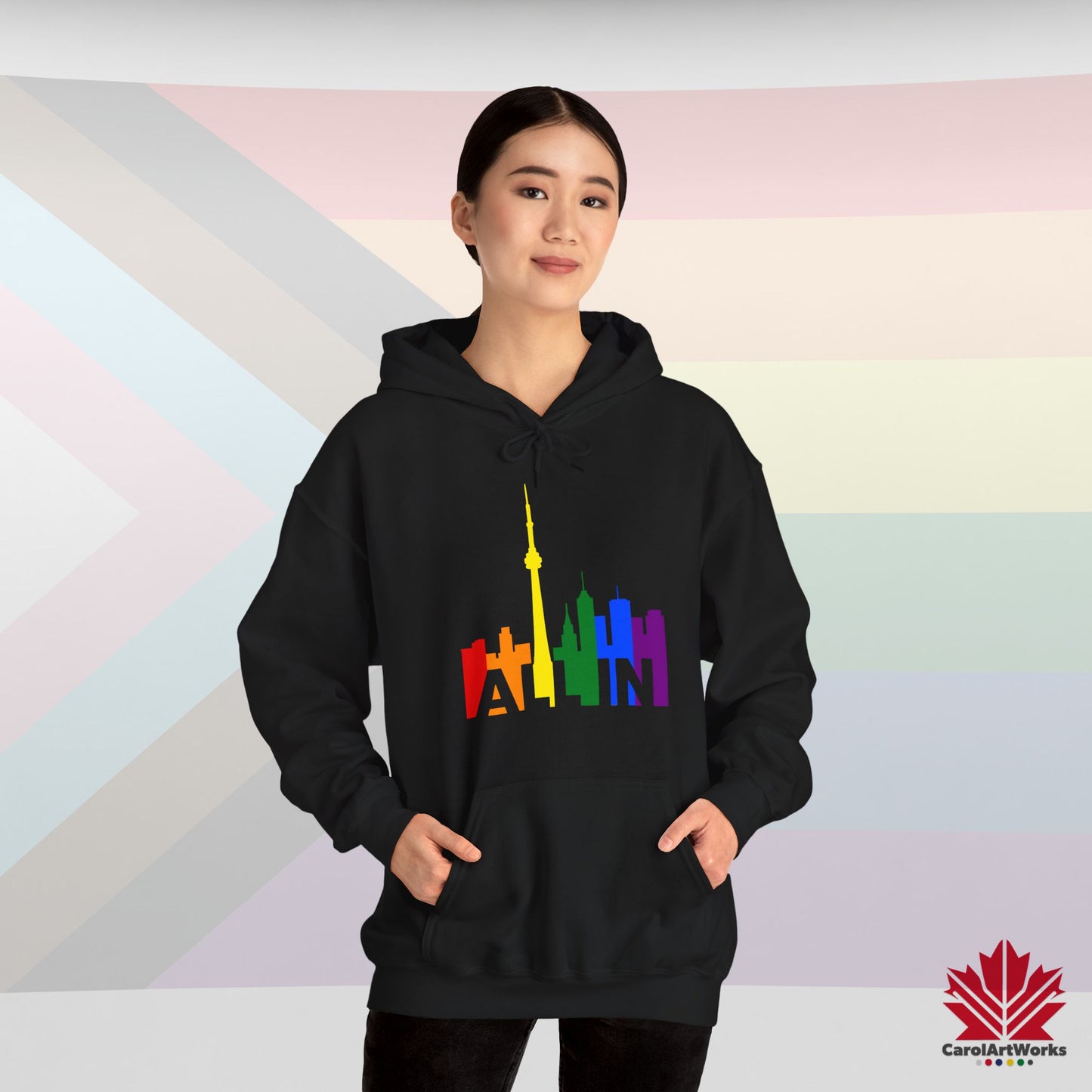 ALL IN - Sweat à capuche Pride chaud et confortable