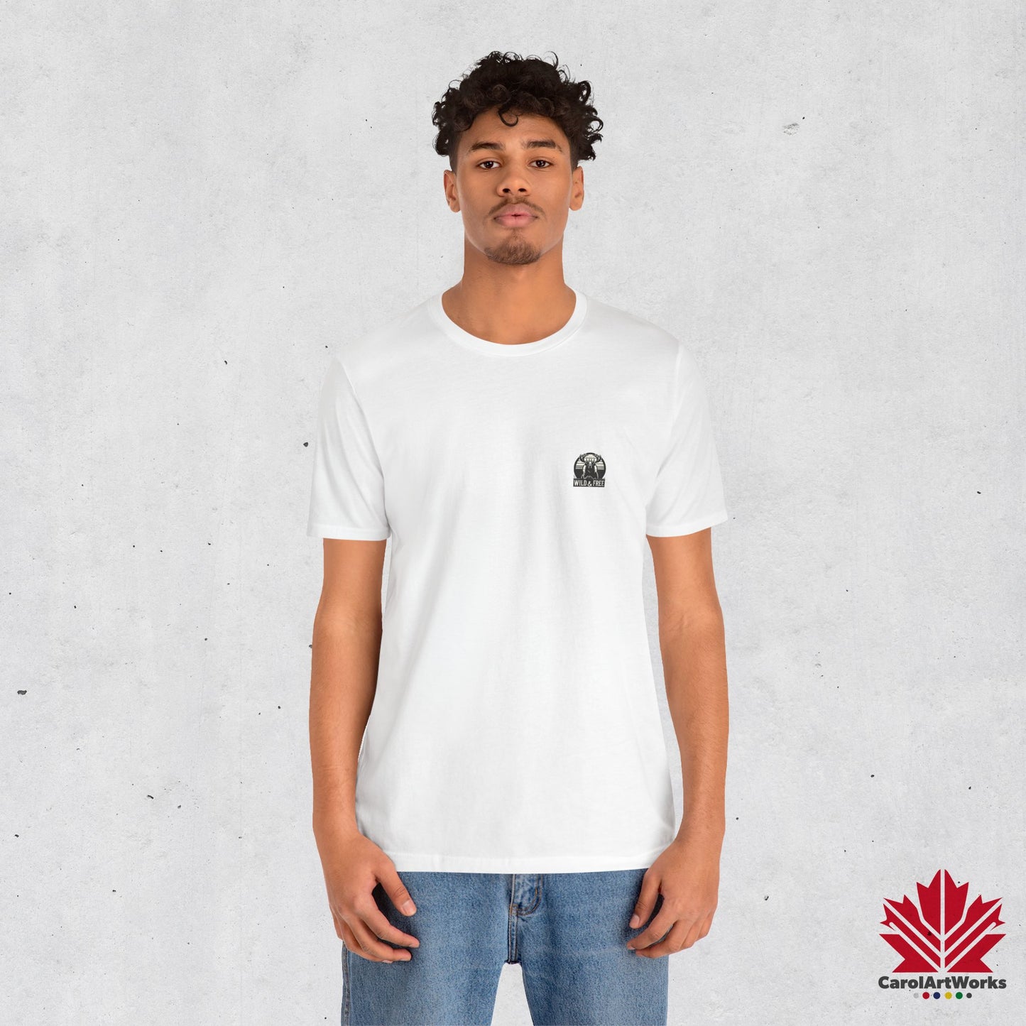 “Wild & Free” Unisex Short Sleeve Tee – Nature Inspired Graphic T-Shirt