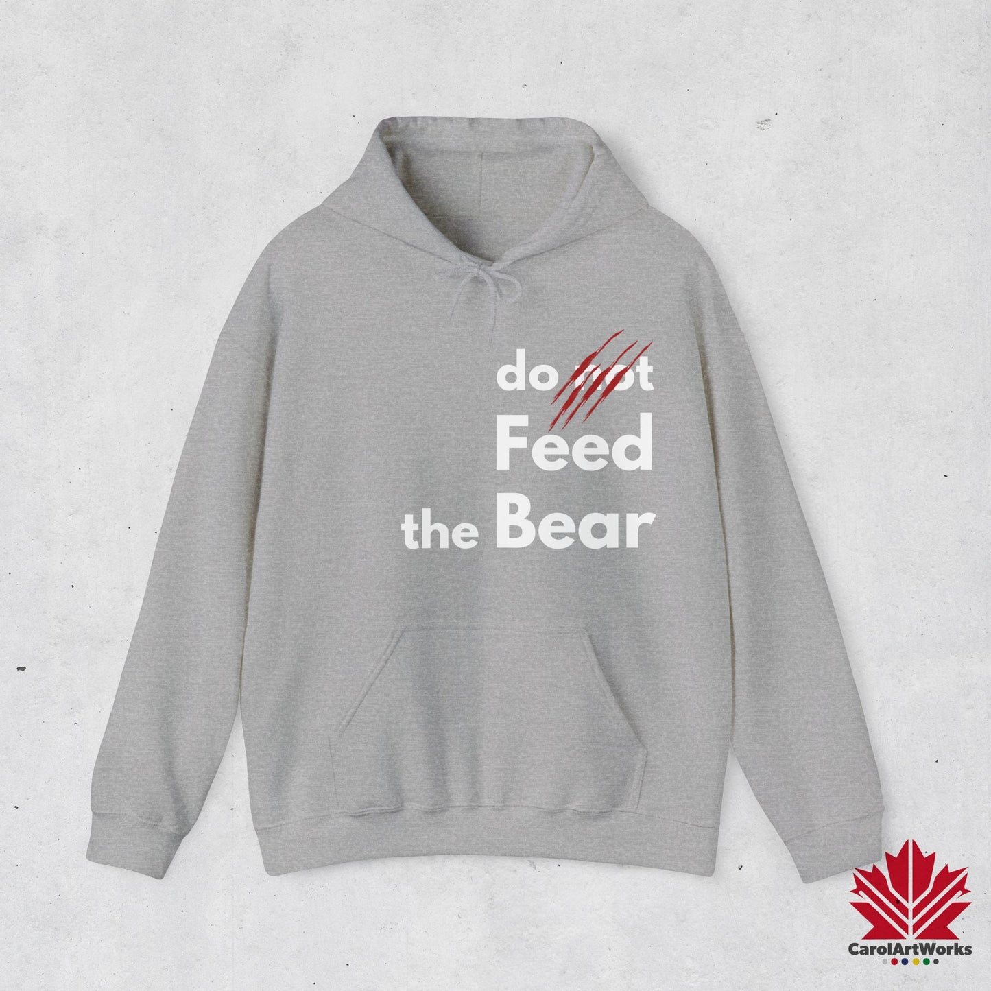 Funny “Do Not Feed the Bear” Unisex Hoodie – Perfect for Outdoor Lovers