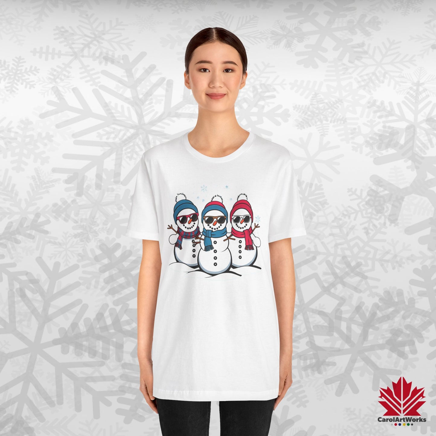 Cool Snow Squad | Funny Snowman Christmas Shirt | Matching Family Tee – Canadian-Made, Premium Cotton