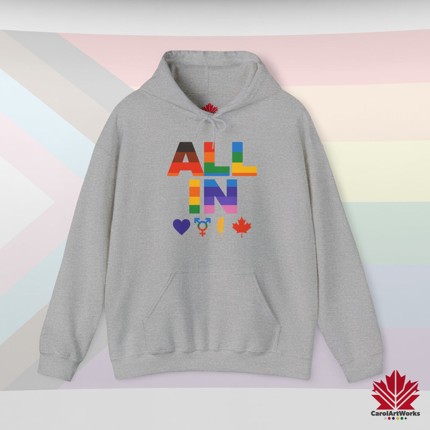 TOUT EN Cœur. Voix. Fierté. - Sweat à capuche Fierté chaud et confortable