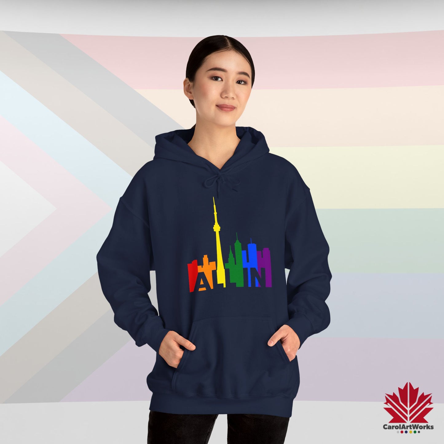 ALL IN - Sweat à capuche Pride chaud et confortable