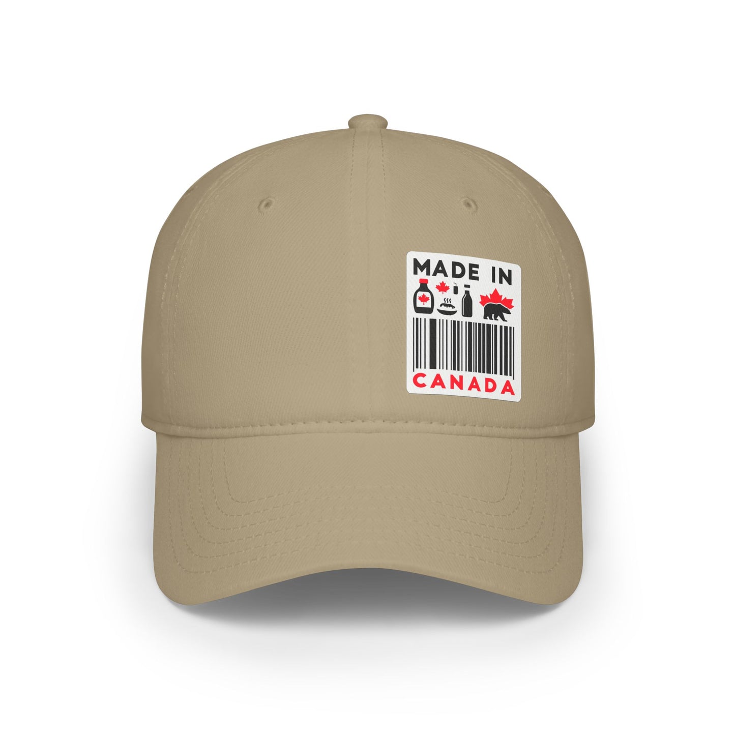 Casquette de baseball à profil bas « Fabriquée au Canada » – Chapeau ajustable