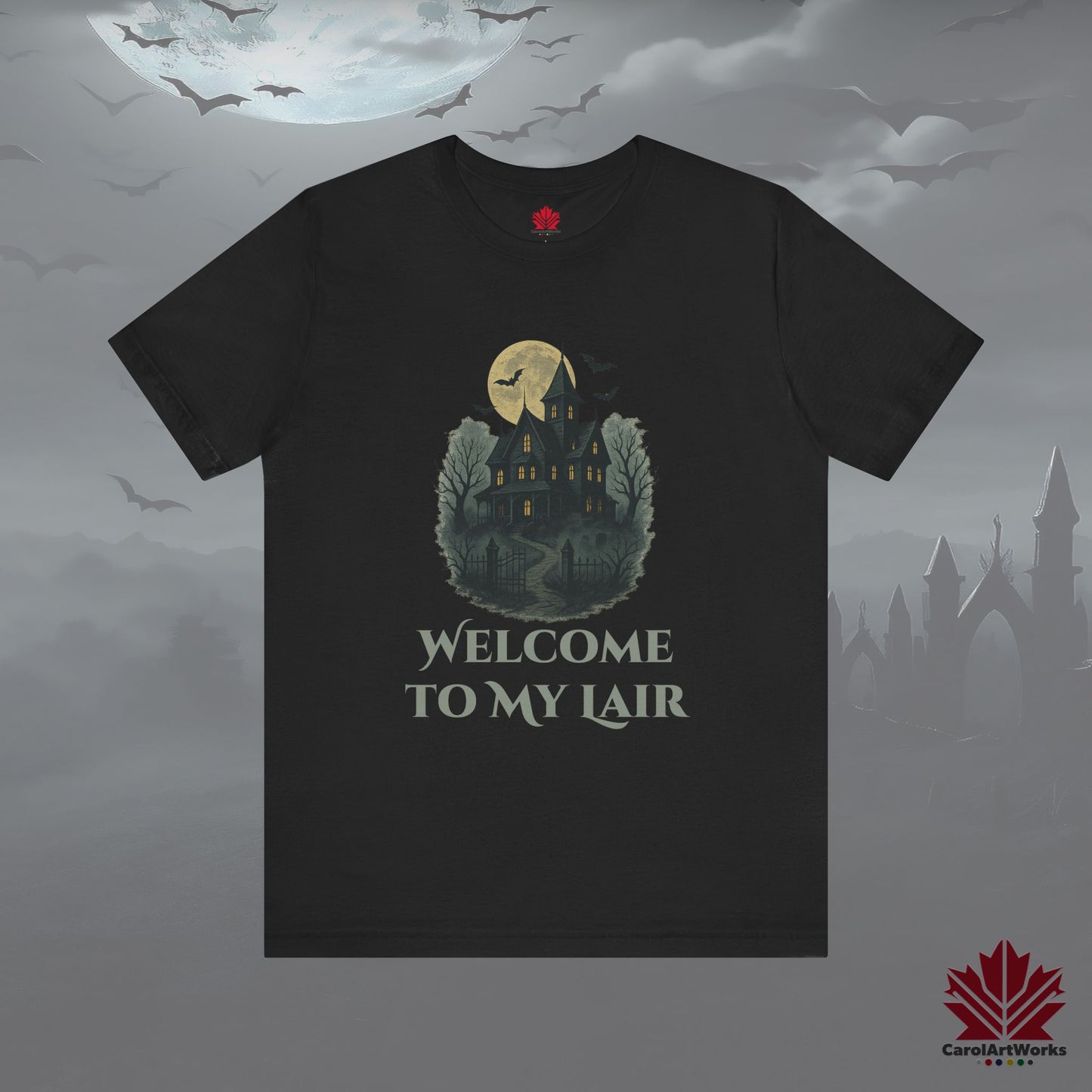 Welcome To My Lair – Funny Halloween Tee | Spooky Bat Cave Vibes Shirt