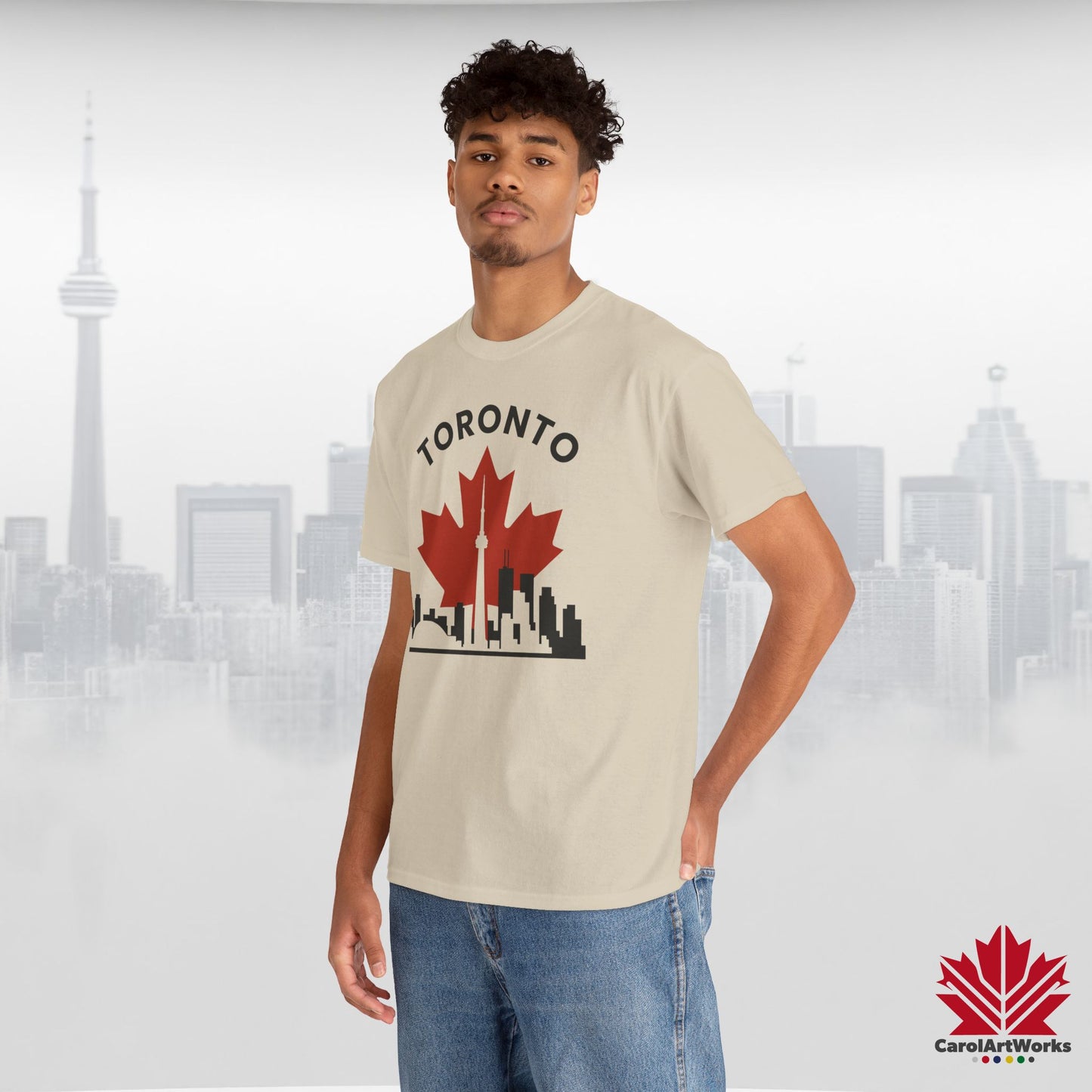 Toronto Leafline Cotton Tee for Urban Pride Vibes