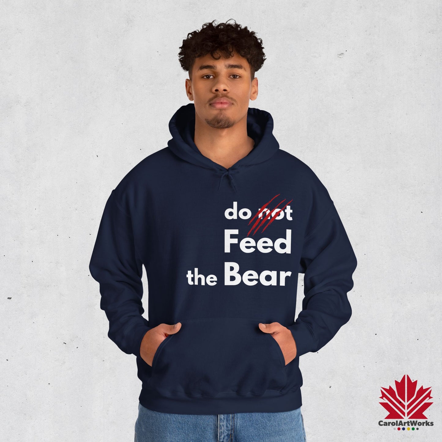 Funny “Do Not Feed the Bear” Unisex Hoodie – Perfect for Outdoor Lovers