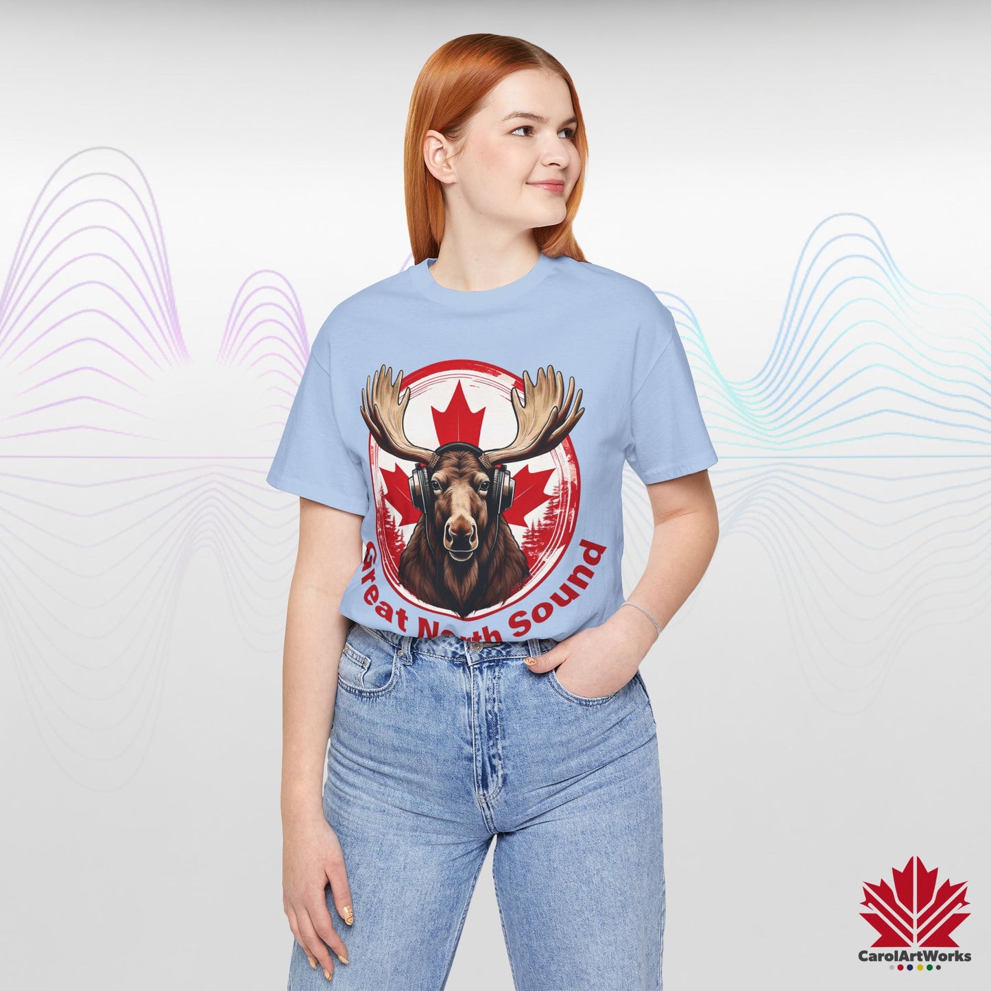 "Great North Sound" True North Sound Unisex Short Sleeve Tee - Maple Beats and Style