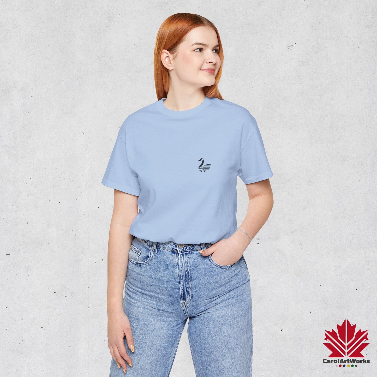scandinavian minimalistic CANADA GOOSE Design Unisex Short Sleeve Tee - Soft and Comfortable, Perfect for Everyday Wear and Nature Lovers
