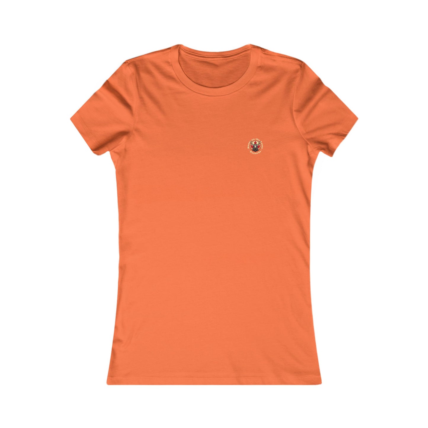 “Moose on the Loose Records” Women’s Fitted Tee – A Hit for Every Playlist