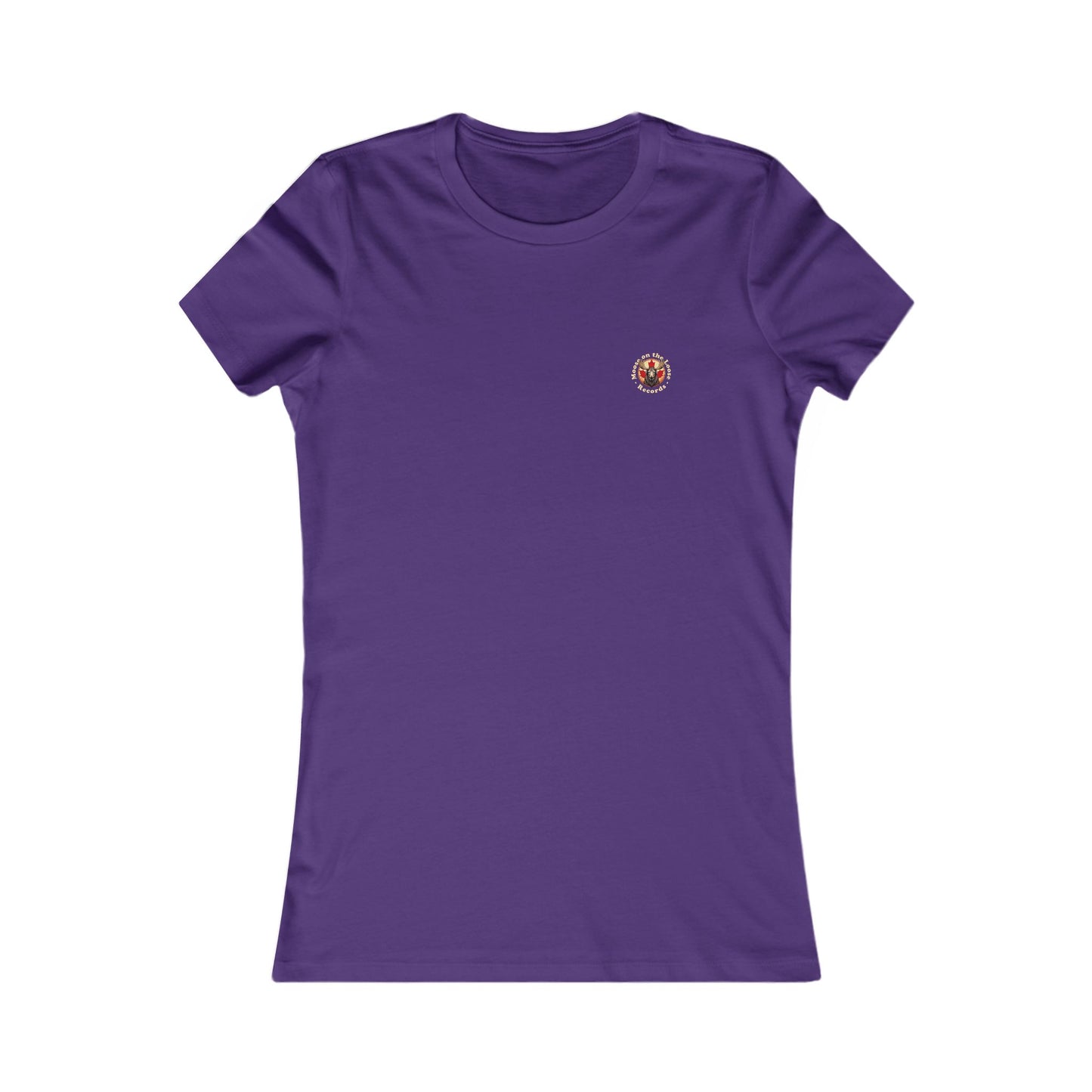 “Moose on the Loose Records” Women’s Fitted Tee – A Hit for Every Playlist