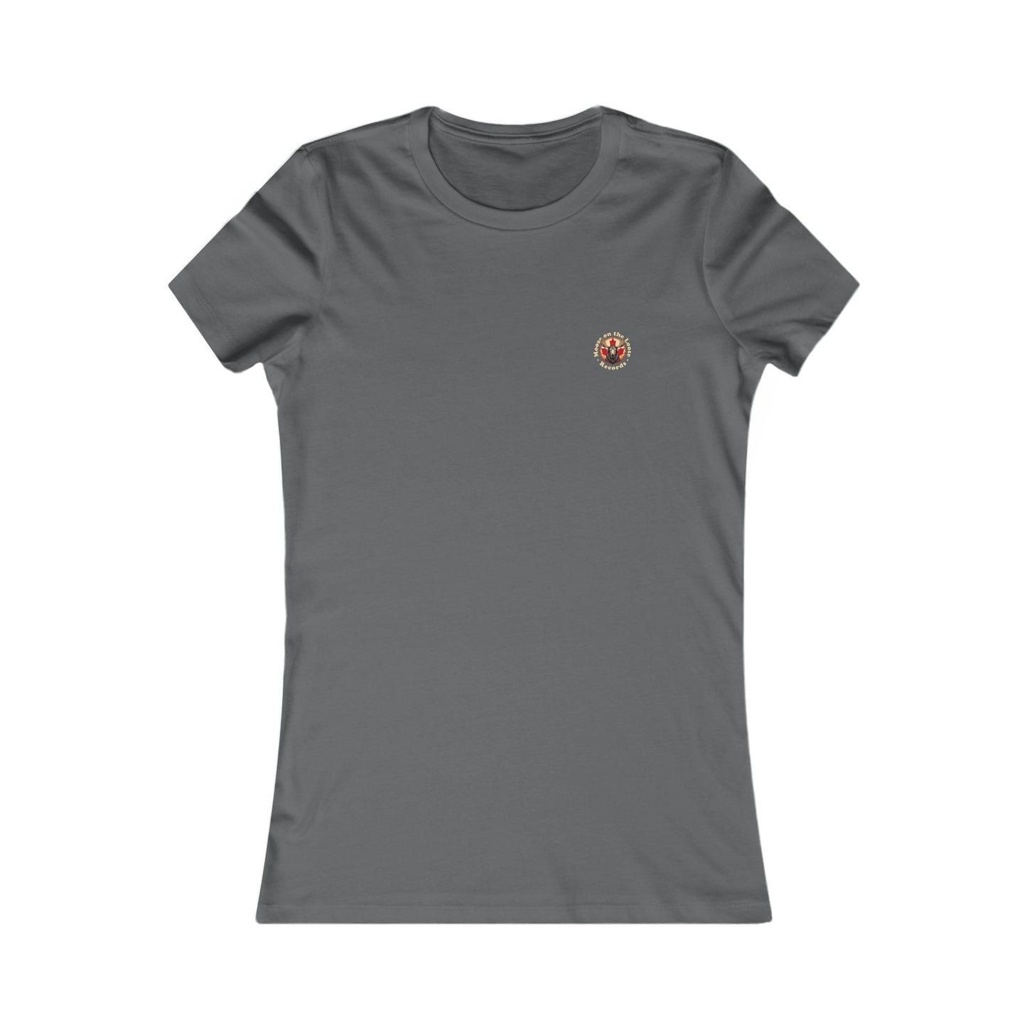 “Moose on the Loose Records” Women’s Fitted Tee – A Hit for Every Playlist