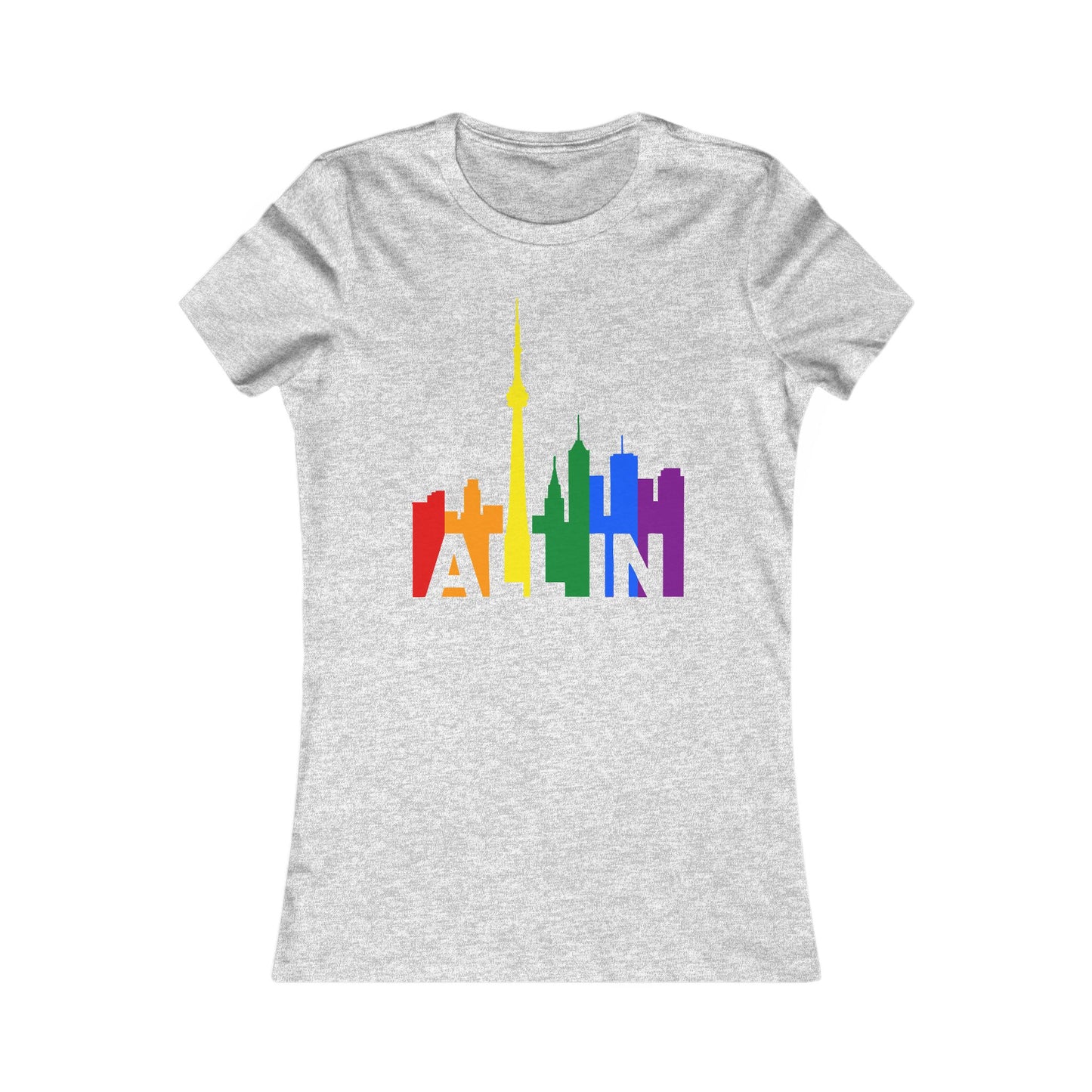 T-shirt pour femme « ALL IN » – Pride Toronto – Coupe féminine – Audacieuse et fière