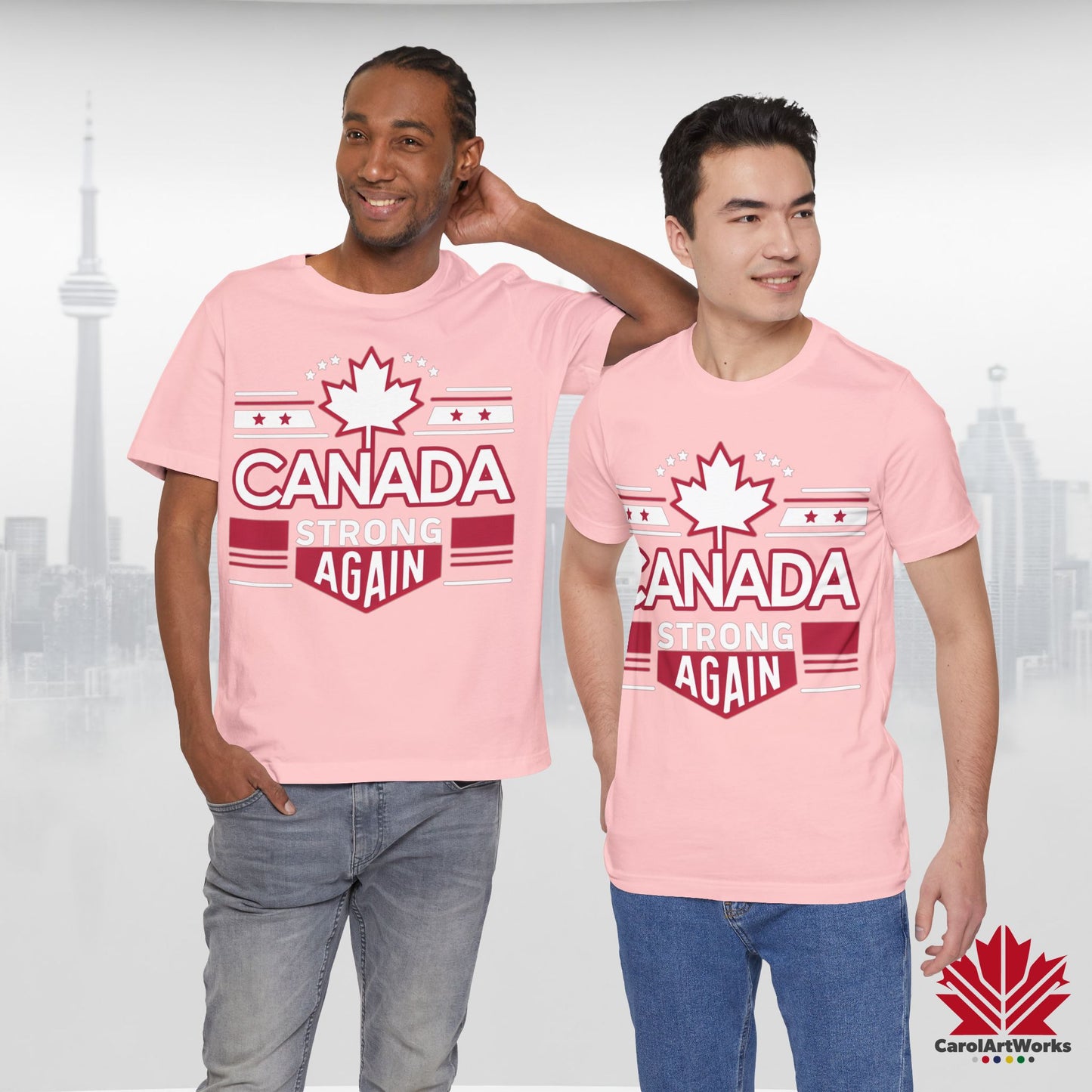 “Canada Strong Again” Unisex Short Sleeve Tee – Comfortable Casual Wear