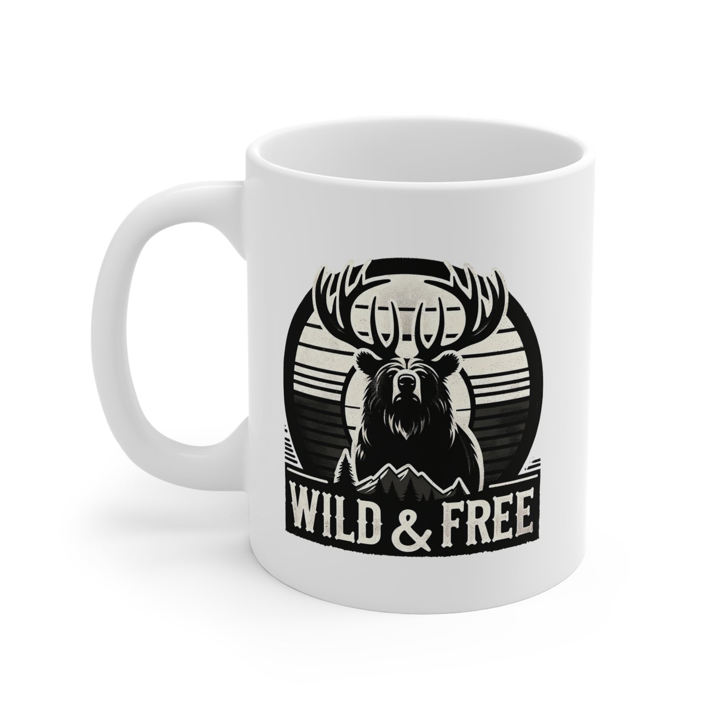 "Wild & Free" Ceramic Mug for Nature Lovers (11oz, 15oz, 20oz)