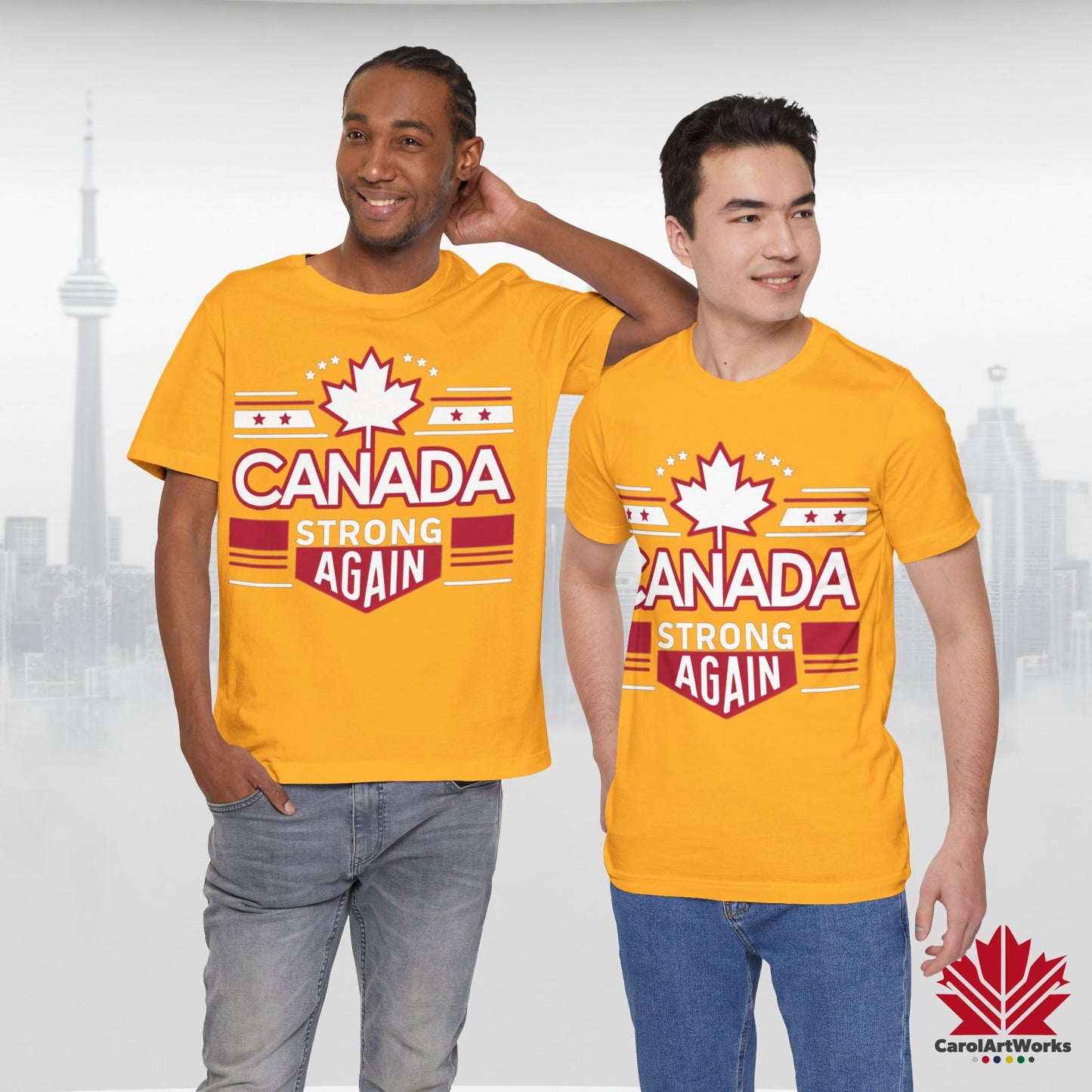 “Canada Strong Again” Unisex Short Sleeve Tee – Comfortable Casual Wear