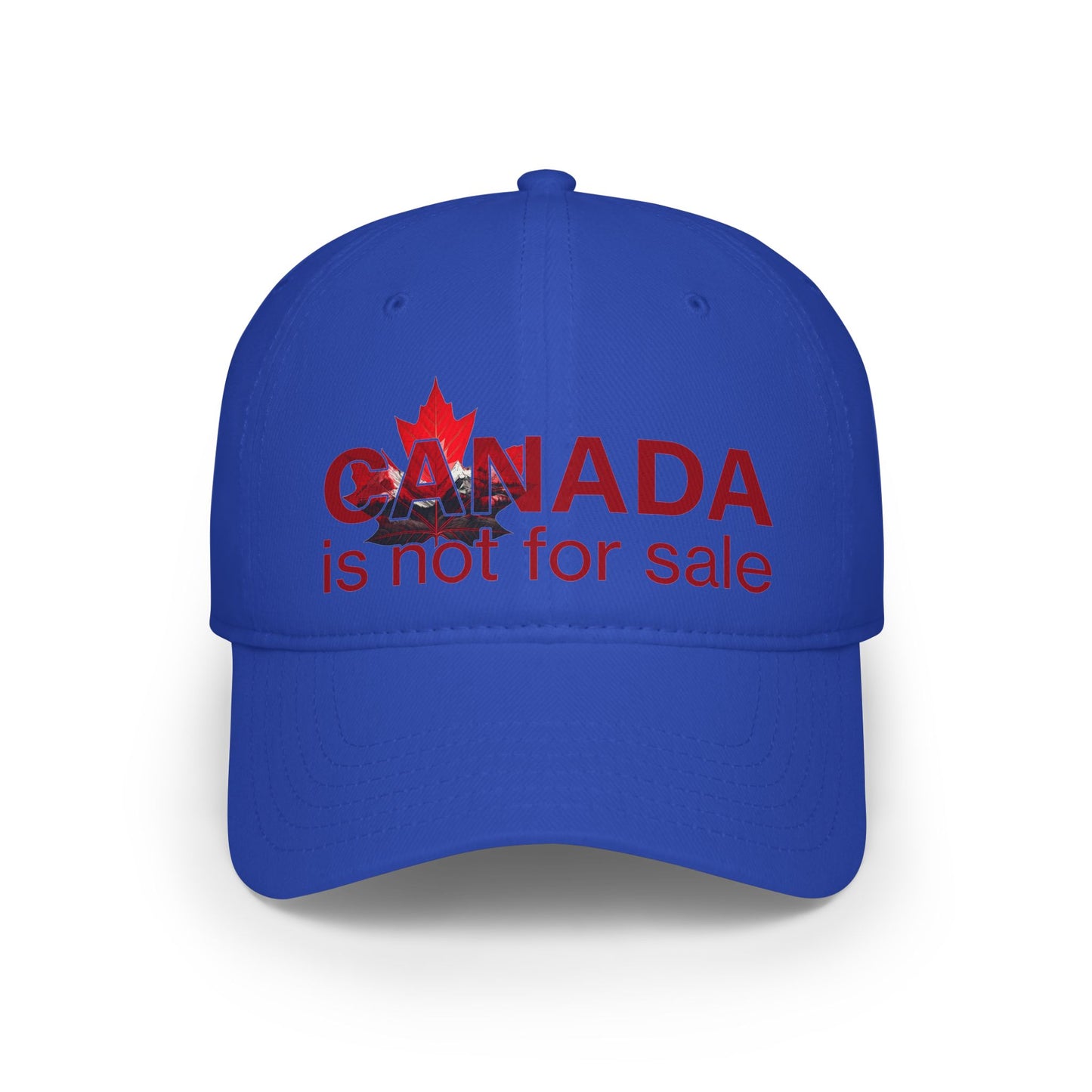 Casquette de baseball « Le Canada n'est pas à vendre » – Feuille d'érable rouge et montagnes, chapeau canadien