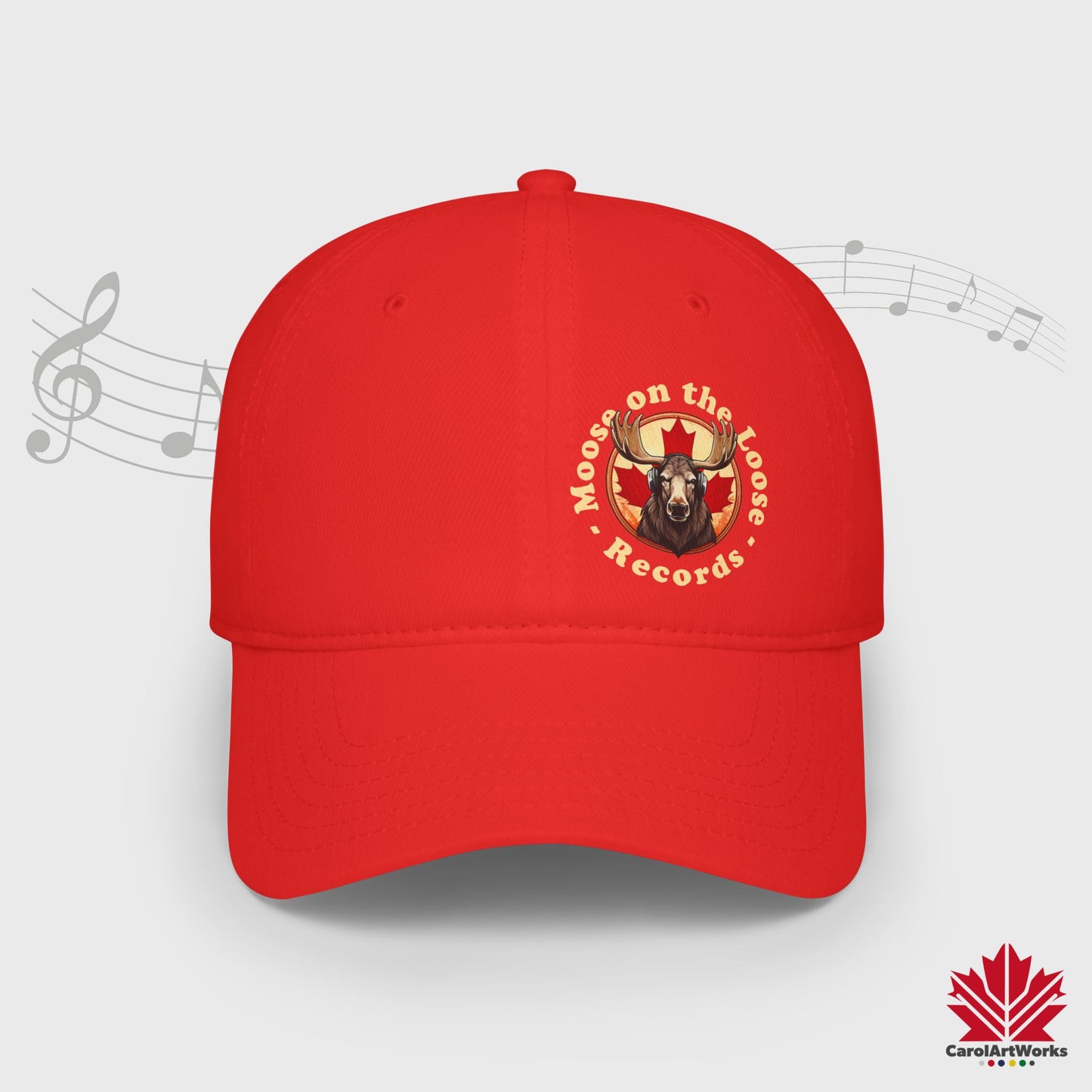 "Moose on the Loose Records" Baseball Cap - Perfect Gift for Music Lovers