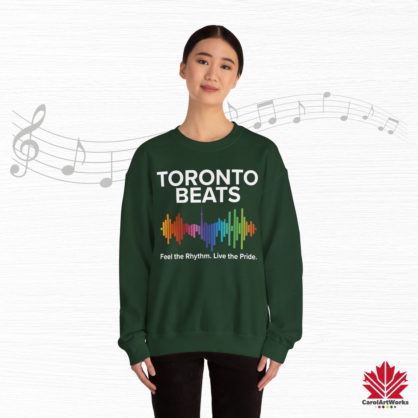 Sweat-shirt Toronto Beats Pride – Journées de détente. Âme chaleureuse.