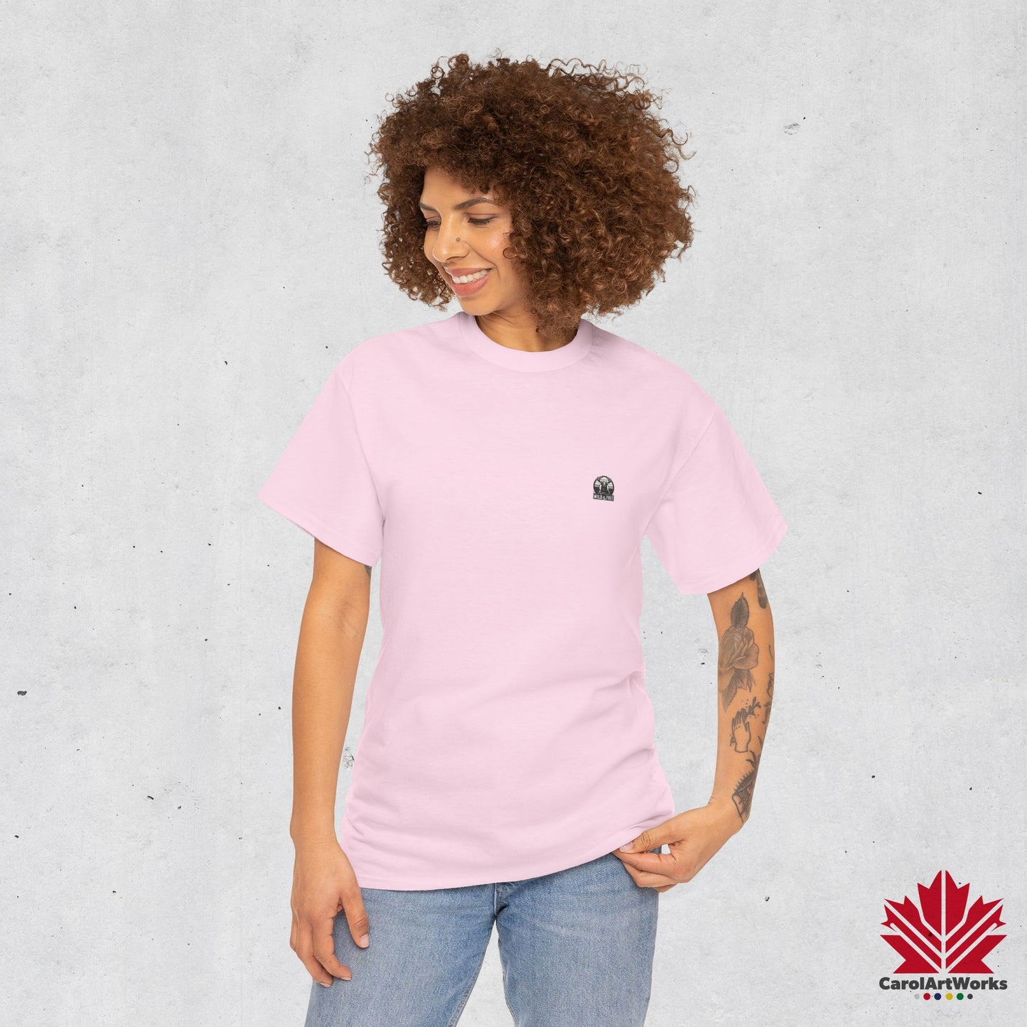 “Wild & Free” Unisex Cotton Tee – Nature Inspired Graphic T-Shirt